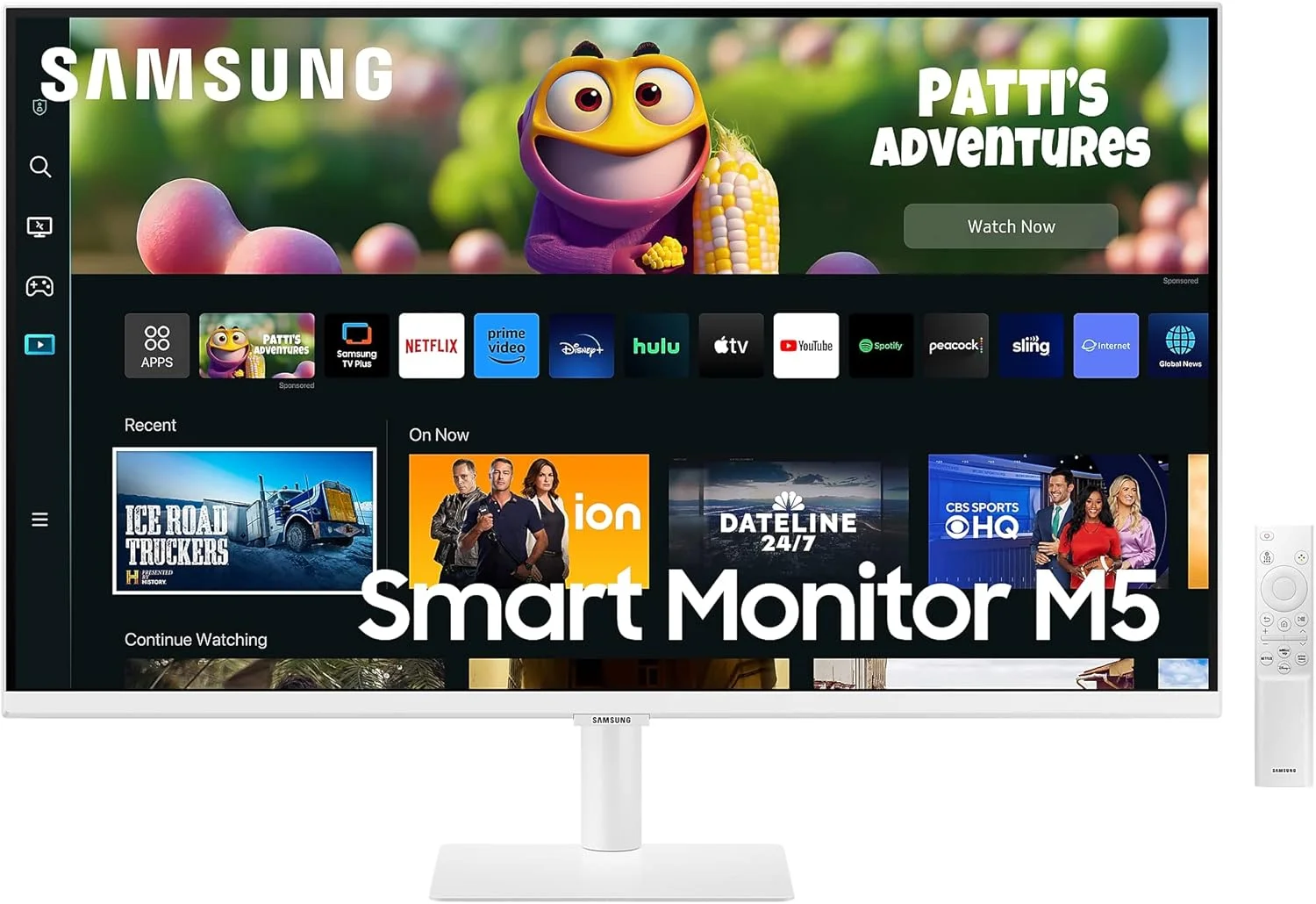 مانیتور هوشمند 32 اینچی سامسونگ مدل 32CM501 M5 با کیفیت FullHD، دارای HDMI، هاب USB، وای فای و بلوتوث - سفید