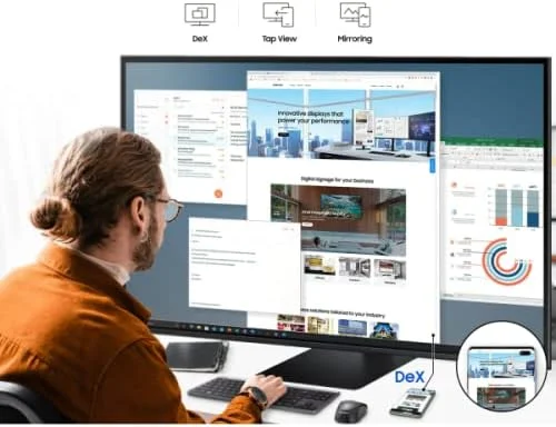 مانیتور هوشمند 43 اینچی سامسونگ 4K UHD با USB-C | اتصال بیسیم با وایفای، بلوتوث، تلفن، مانیتور و لپتاپ، بلندگوی داخلی با برنامههای هوشمند و ریموت کنترل صوتی | LS43AM700UMXUE مانیتور هوشمند 43 اینچی سامسونگ 4K UHD با USB-C | اتصال بیسیم با وایفای، بلوتوث، تلفن، مانیتور و لپتاپ، بلندگوی داخلی با برنامههای هوشمند و ریموت کنترل صوتی | LS43AM700UMXUE