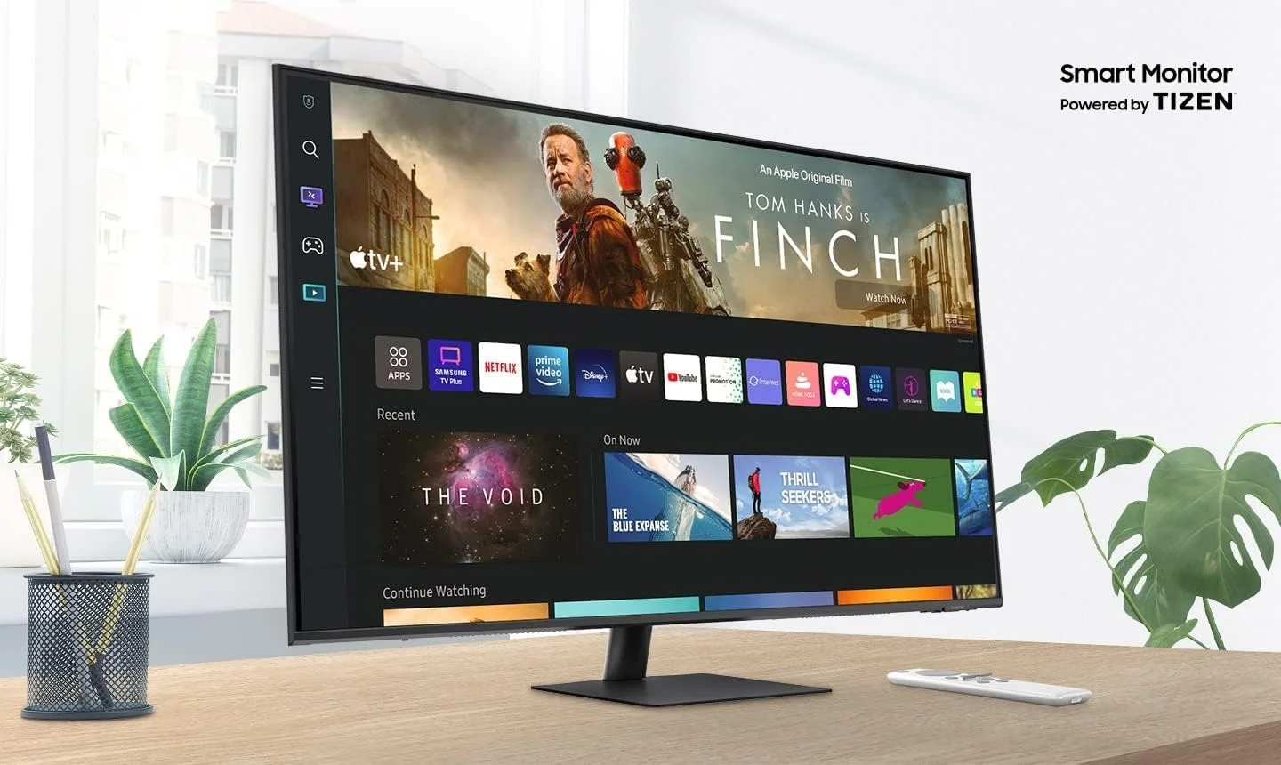 مانیتور هوشمند 43 اینچی 4K UHD سامسونگ USB-C | اتصال بیسیم Wifi، بلوتوث، با بلندگوی داخلی | تجربه تلویزیون هوشمند، فضای کاری و IoT Hub با ریموت صوتی | LS43BM700UMXUE مانیتور هوشمند 43 اینچی 4K UHD سامسونگ USB-C | اتصال بیسیم Wifi، بلوتوث، با بلندگوی داخلی | تجربه تلویزیون هوشمند، فضای کاری و IoT Hub با ریموت صوتی | LS43BM700UMXUE