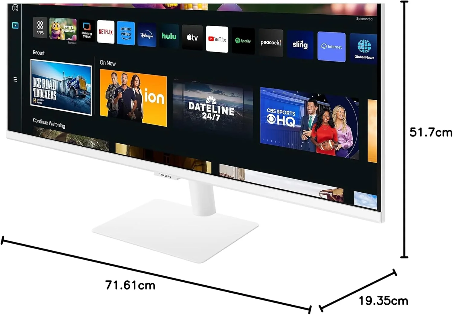 مانیتور هوشمند 32 اینچی سامسونگ مدل 32CM501 M5 با کیفیت FullHD، دارای HDMI، هاب USB، وای فای و بلوتوث - سفید مانیتور هوشمند 32 اینچی سامسونگ مدل 32CM501 M5 با کیفیت FullHD، دارای HDMI، هاب USB، وای فای و بلوتوث - سفید