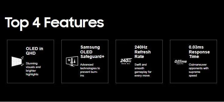 مانیتور گیمینگ 27 اینچی سامسونگ G6 G61D Odyssey OLED QHD 240Hz 0.03Ms، نقره ای مات، با قابلیت تنظیم ارتفاع و چرخش، LS27DG612SMXUE مانیتور گیمینگ 27 اینچی سامسونگ G6 G61D Odyssey OLED QHD 240Hz 0.03Ms، نقره ای مات، با قابلیت تنظیم ارتفاع و چرخش، LS27DG612SMXUE