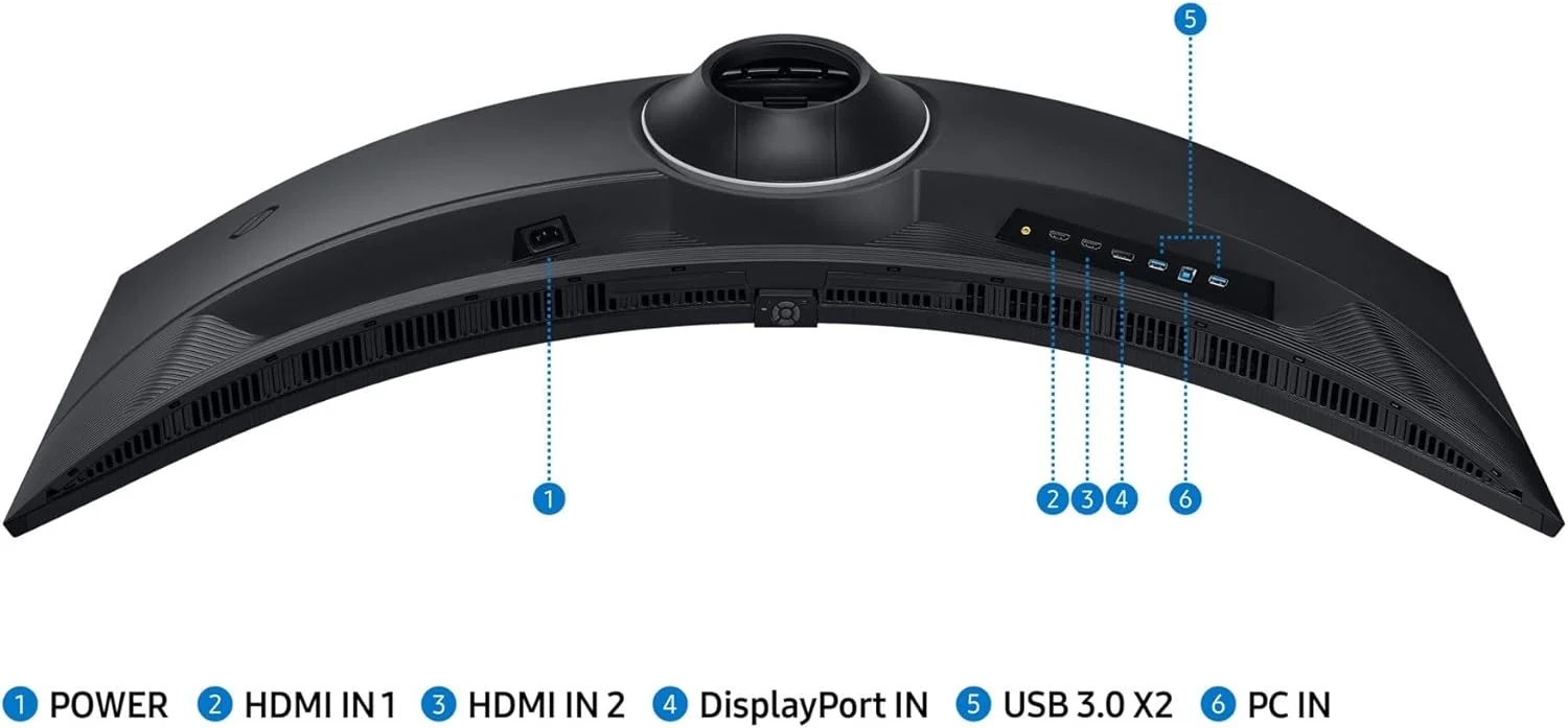 مانیتور گیمینگ 49 اینچی Dual QHD سامسونگ Odyssey G9 G9G95C با زمان پاسخگویی 1 میلیثانیه و نرخ تازهسازی 240 هرتز، صفحه نمایش خمیده 1000R، AMD FreeSync Premium Pro، نسخه خاورمیانه (عرضه جدید) - LS49CG954EMXUE مانیتور گیمینگ 49 اینچی Dual QHD سامسونگ Odyssey G9 G9G95C با زمان پاسخگویی 1 میلیثانیه و نرخ تازهسازی 240 هرتز، صفحه نمایش خمیده 1000R، AMD FreeSync Premium Pro، نسخه خاورمیانه (عرضه جدید) - LS49CG954EMXUE