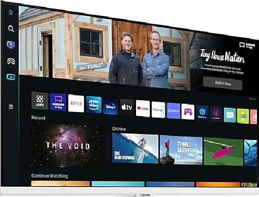 مانیتور هوشمند 32 اینچی سفید رنگ سامسونگ مدل M5 FHD با تلویزیون هوشمند، ریموت کنترل و بلندگو، LS32BM501EMXUE مانیتور هوشمند 32 اینچی سفید رنگ سامسونگ مدل M5 FHD با تلویزیون هوشمند، ریموت کنترل و بلندگو، LS32BM501EMXUE