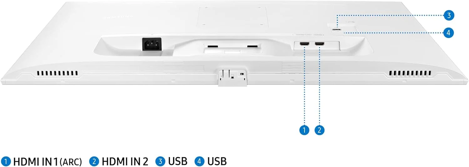 مانیتور هوشمند 32 اینچی سفید رنگ سامسونگ مدل M5 FHD با تلویزیون هوشمند، ریموت کنترل و بلندگو، LS32BM501EMXUE مانیتور هوشمند 32 اینچی سفید رنگ سامسونگ مدل M5 FHD با تلویزیون هوشمند، ریموت کنترل و بلندگو، LS32BM501EMXUE