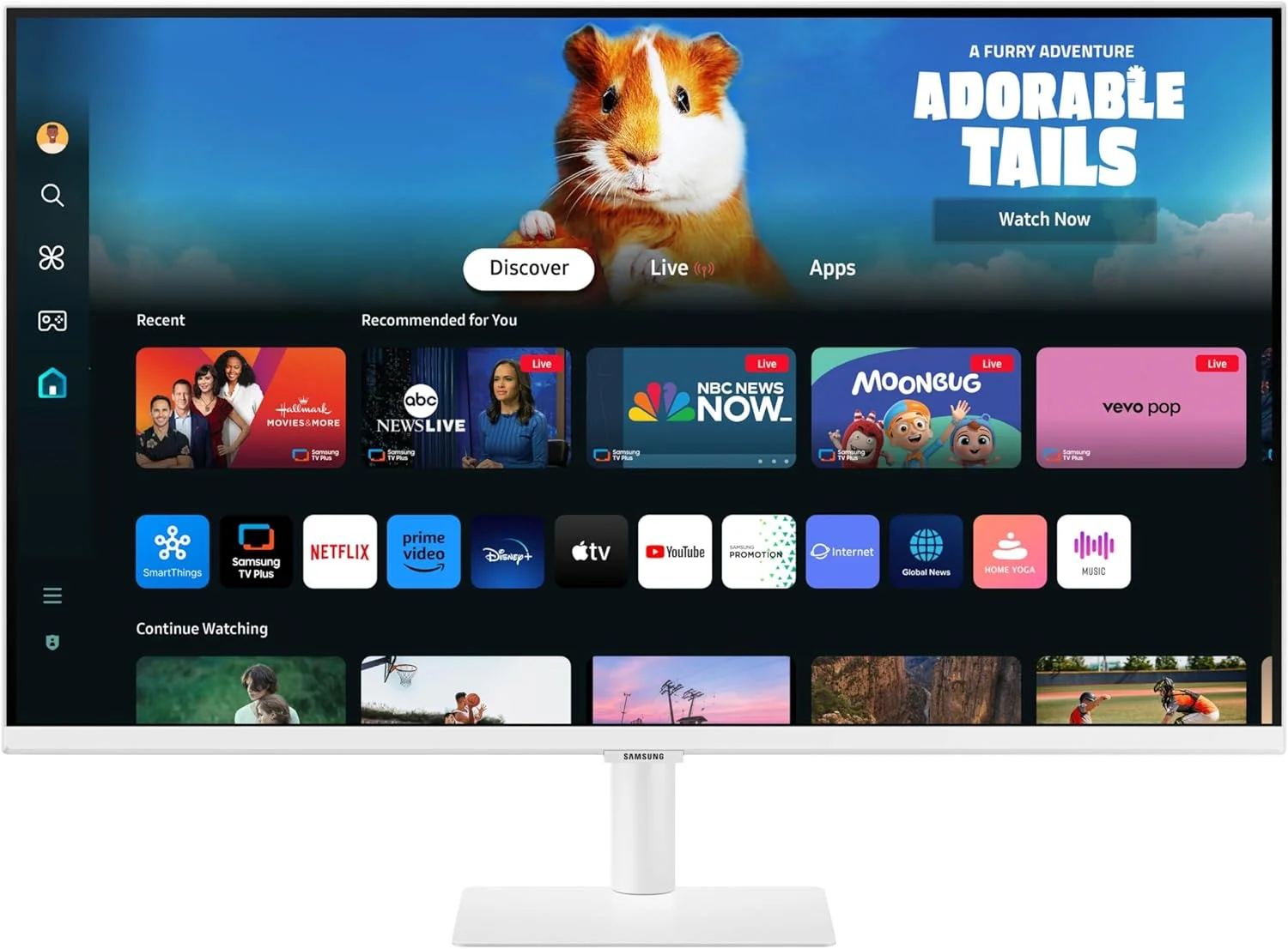 مانیتور هوشمند 27 اینچی FHD سامسونگ سری M5 (M50D) با قابلیت پخش تلویزیون، بلندگوها، HDR10، مرکز بازی، پورت های متعدد، ردیاب تمرین، ابزارهای دسترسی بصری، LS27DM501ENXZA، 2024 مانیتور هوشمند 27 اینچی FHD سامسونگ سری M5 (M50D) با قابلیت پخش تلویزیون، بلندگوها، HDR10، مرکز بازی، پورت های متعدد، ردیاب تمرین، ابزارهای دسترسی بصری، LS27DM501ENXZA، 2024