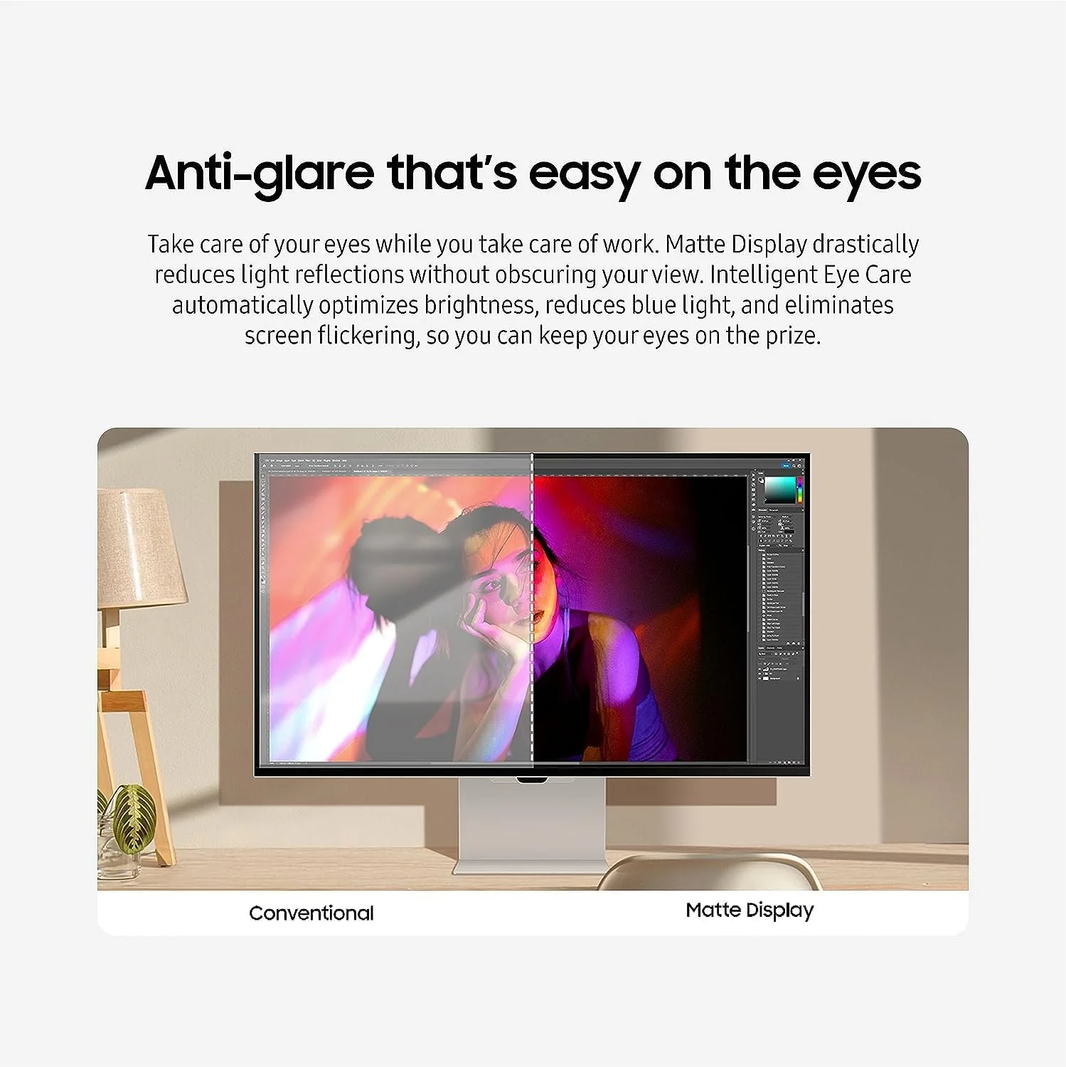 مانیتور 27 اینچی سامسونگ ViewFinity S9 IPS 5K با Thunderbolt 4، Mini-DisplayPort، صفحه نمایش مات، دوربین 4K Slimfit، طراحی فلزی باریک، AirPlay، برنامه های Smart TV، Gaming Hub، برای ویندوز و مک