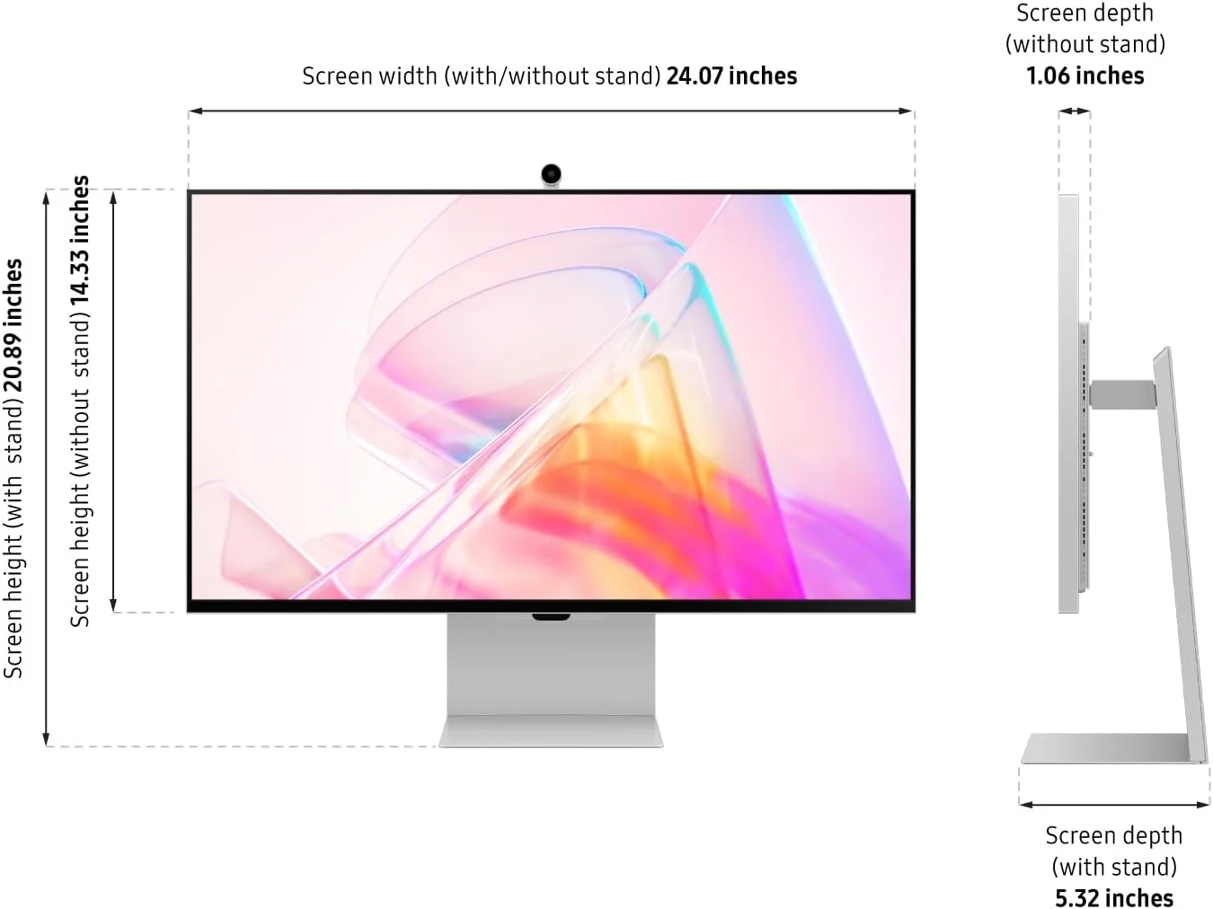 مانیتور کامپیوتر 27 اینچی سامسونگ ViewFinity S9 Series 5K، Thunderbolt 4، DisplayPort، صفحه نمایش مات، دوربین 4K Slimfit، طراحی فلزی باریک، AirPlay، برنامه های Smart-TV، Gaming Hub، LS27C900PANXZA، 2023 مانیتور کامپیوتر 27 اینچی سامسونگ ViewFinity S9 Series 5K، Thunderbolt 4، DisplayPort، صفحه نمایش مات، دوربین 4K Slimfit، طراحی فلزی باریک، AirPlay، برنامه های Smart-TV، Gaming Hub، LS27C900PANXZA، 2023