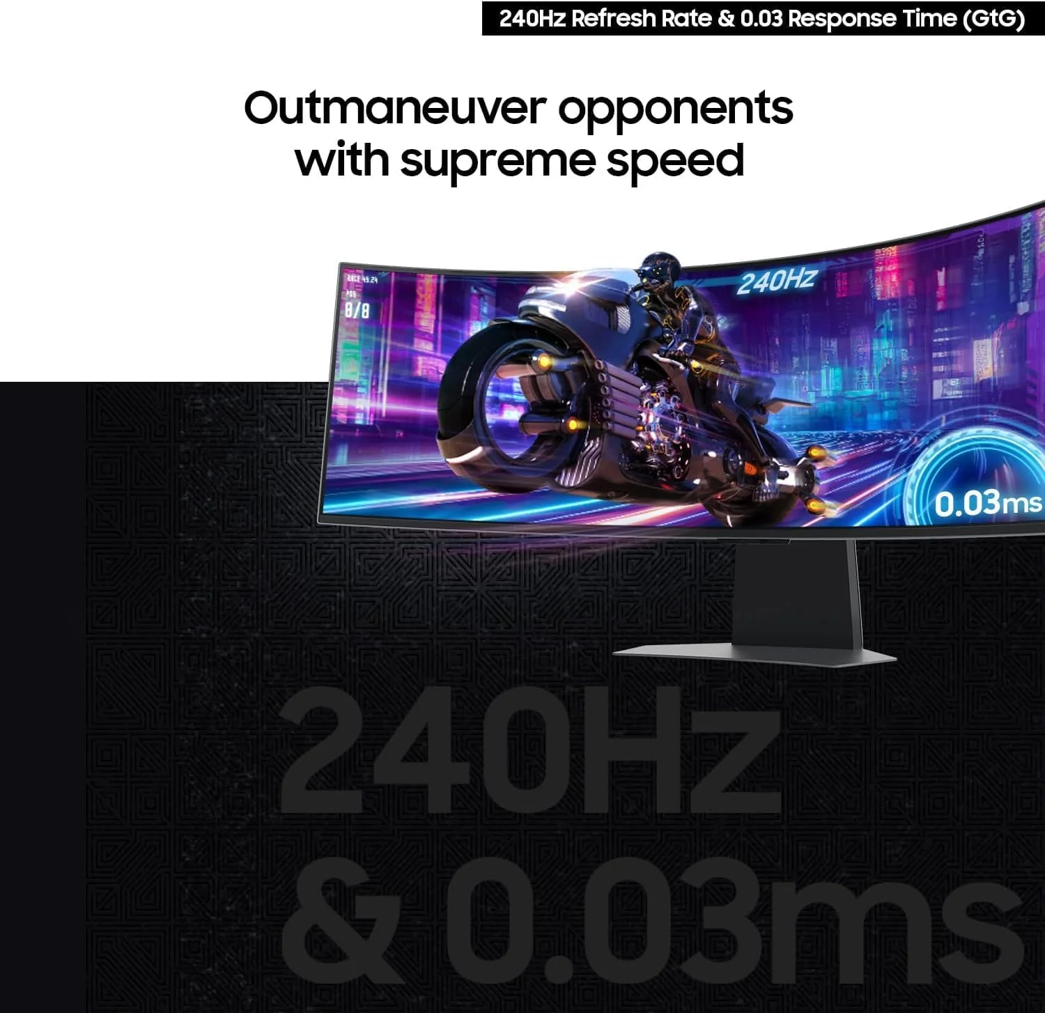 مانیتور گیمینگ خمیده 34 اینچی سامسونگ Odyssey G85SD Series QD-OLED Ultra WQHD، نرخ نوسازی 175 هرتز، زمان پاسخگویی 0.03 میلیثانیه، DisplayHDR True Black 400، AMD FreeSync Premium Pro، استریم پیشرفته بازی، LS34DG856SNXZA، 2024 مانیتور گیمینگ خمیده 34 اینچی سامسونگ Odyssey G85SD Series QD-OLED Ultra WQHD، نرخ نوسازی 175 هرتز، زمان پاسخگویی 0.03 میلیثانیه، DisplayHDR True Black 400، AMD FreeSync Premium Pro، استریم پیشرفته بازی، LS34DG856SNXZA، 2024