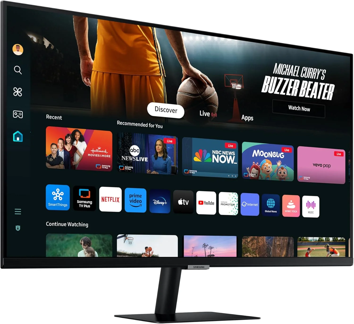 مانیتور هوشمند 32 اینچ 4K Ultra HD HDR10 سامسونگ LS32DM700UUXXU با اسپیکر - 3840x2160، USB-C، HDMI، WiFi، بلوتوث، Smart Hub برای پخش جریانی تلویزیون، برنامه های Catch Up و Gaming Hub مانیتور هوشمند 32 اینچ 4K Ultra HD HDR10 سامسونگ LS32DM700UUXXU با اسپیکر - 3840x2160، USB-C، HDMI، WiFi، بلوتوث، Smart Hub برای پخش جریانی تلویزیون، برنامه های Catch Up و Gaming Hub