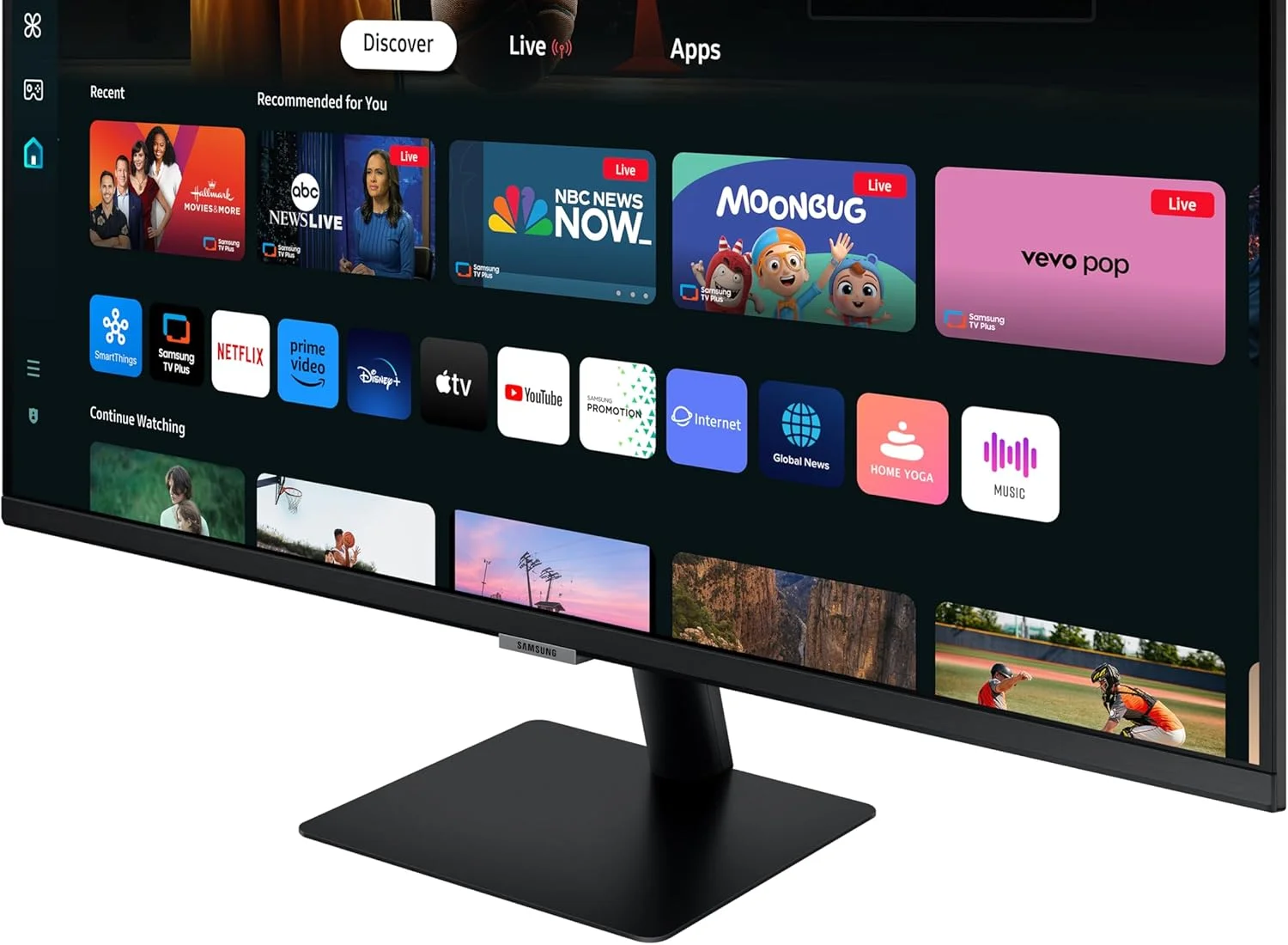 مانیتور هوشمند 32 اینچ 4K Ultra HD HDR10 سامسونگ LS32DM700UUXXU با اسپیکر - 3840x2160، USB-C، HDMI، WiFi، بلوتوث، Smart Hub برای پخش جریانی تلویزیون، برنامه های Catch Up و Gaming Hub مانیتور هوشمند 32 اینچ 4K Ultra HD HDR10 سامسونگ LS32DM700UUXXU با اسپیکر - 3840x2160، USB-C، HDMI، WiFi، بلوتوث، Smart Hub برای پخش جریانی تلویزیون، برنامه های Catch Up و Gaming Hub