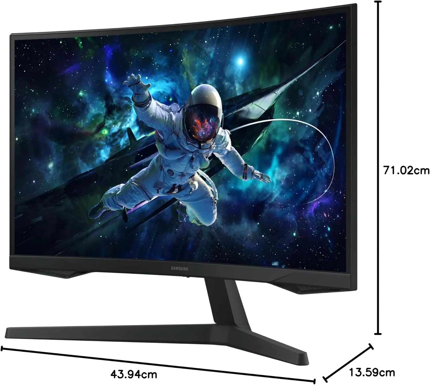 مانیتور گیمینگ خمیده 32 اینچی سامسونگ Odyssey G55C سری QHD، زمان پاسخگویی 1 میلیثانیه (MPRT)، HDR10، نرخ تازهسازی 165 هرتز، AMD Radeon FreeSync، محافظت از چشم، LS32CG550ENXZA، مدل 2024 مانیتور گیمینگ خمیده 32 اینچی سامسونگ Odyssey G55C سری QHD، زمان پاسخگویی 1 میلیثانیه (MPRT)، HDR10، نرخ تازهسازی 165 هرتز، AMD Radeon FreeSync، محافظت از چشم، LS32CG550ENXZA، مدل 2024
