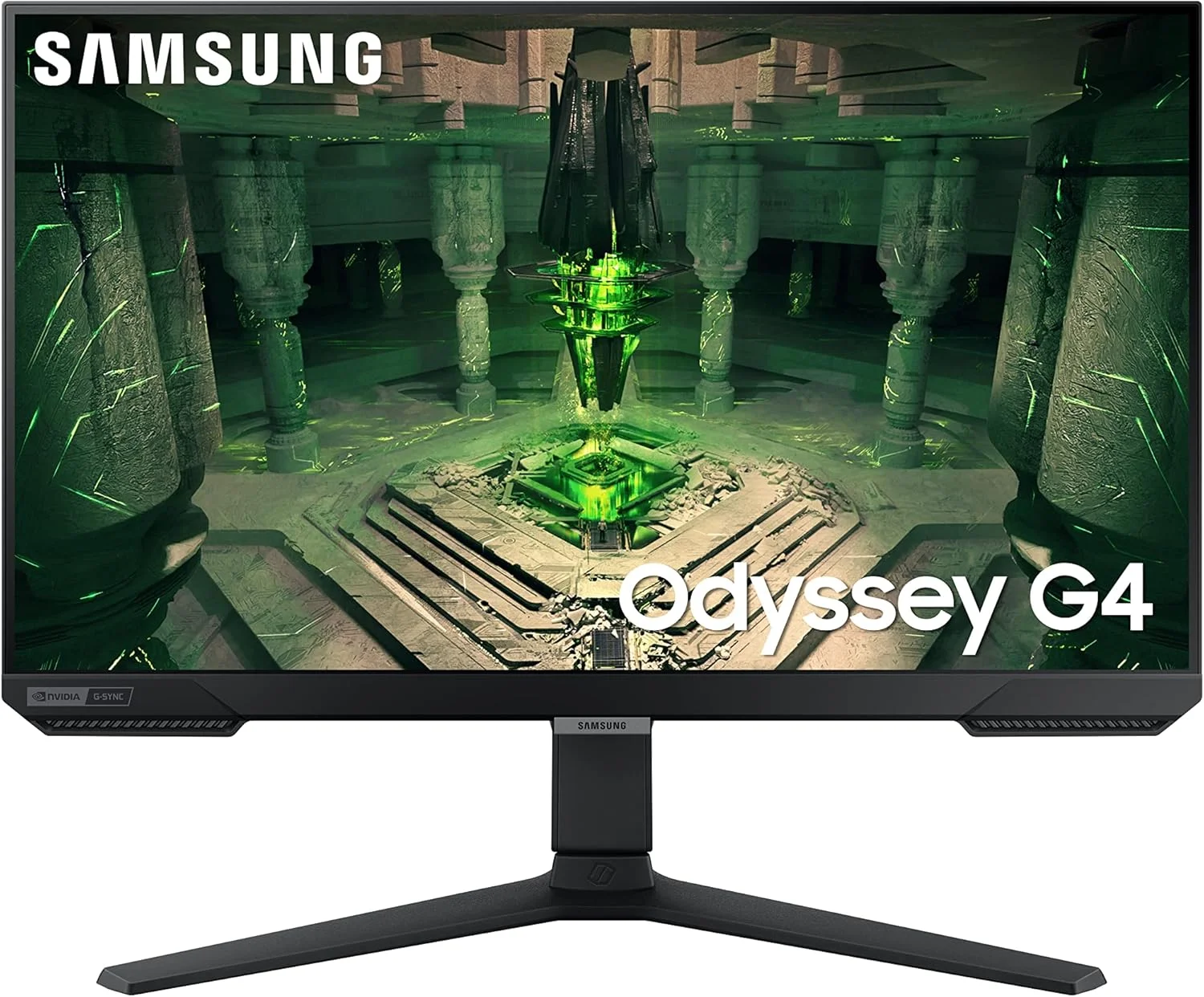 مانیتور گیمینگ 25 اینچی FHD سامسونگ Odyssey G4، IPS، نرخ نوسازی 240 هرتز، زمان پاسخگویی 1 میلی‌ثانیه، سازگار با G-Sync، AMD FreeSync Premium، HDR10، نمای فوق عریض بازی، DisplayPort، HDMI، پایه کاملاً قابل تنظیم (LS25BG402ENXGO)