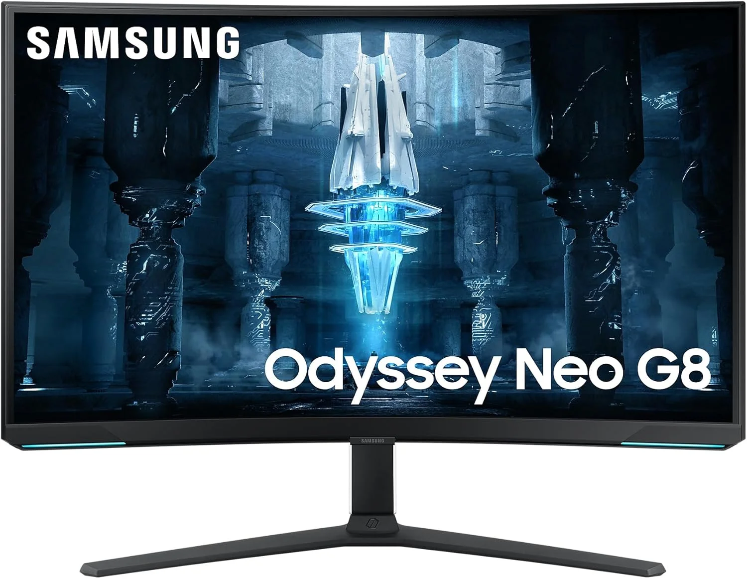 مانیتور گیمینگ سامسونگ Odyssey Neo G8 مدل S32BG850 سایز 32 اینچ، رزولوشن 3840x2160، نرخ بروزرسانی 240 هرتز و کنتراست 1000000:1