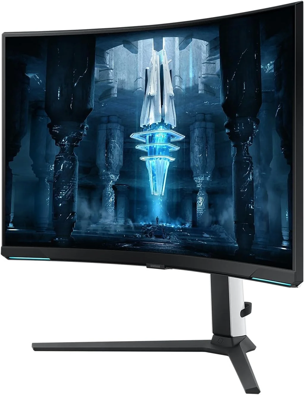 مانیتور گیمینگ سامسونگ Odyssey Neo G8 مدل S32BG850 سایز 32 اینچ، رزولوشن 3840x2160، نرخ بروزرسانی 240 هرتز و کنتراست 1000000:1
