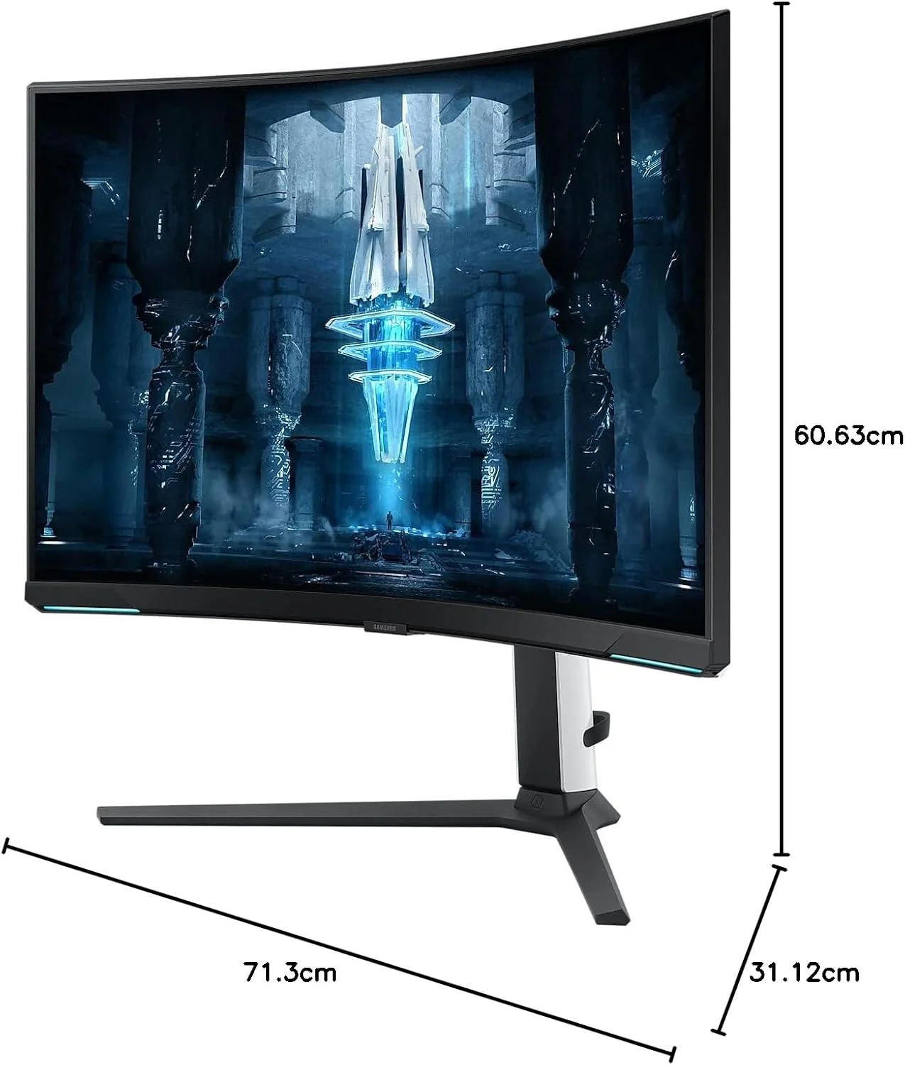 مانیتور گیمینگ سامسونگ Odyssey Neo G8 مدل S32BG850 سایز 32 اینچ، رزولوشن 3840x2160، نرخ بروزرسانی 240 هرتز و کنتراست 1000000:1