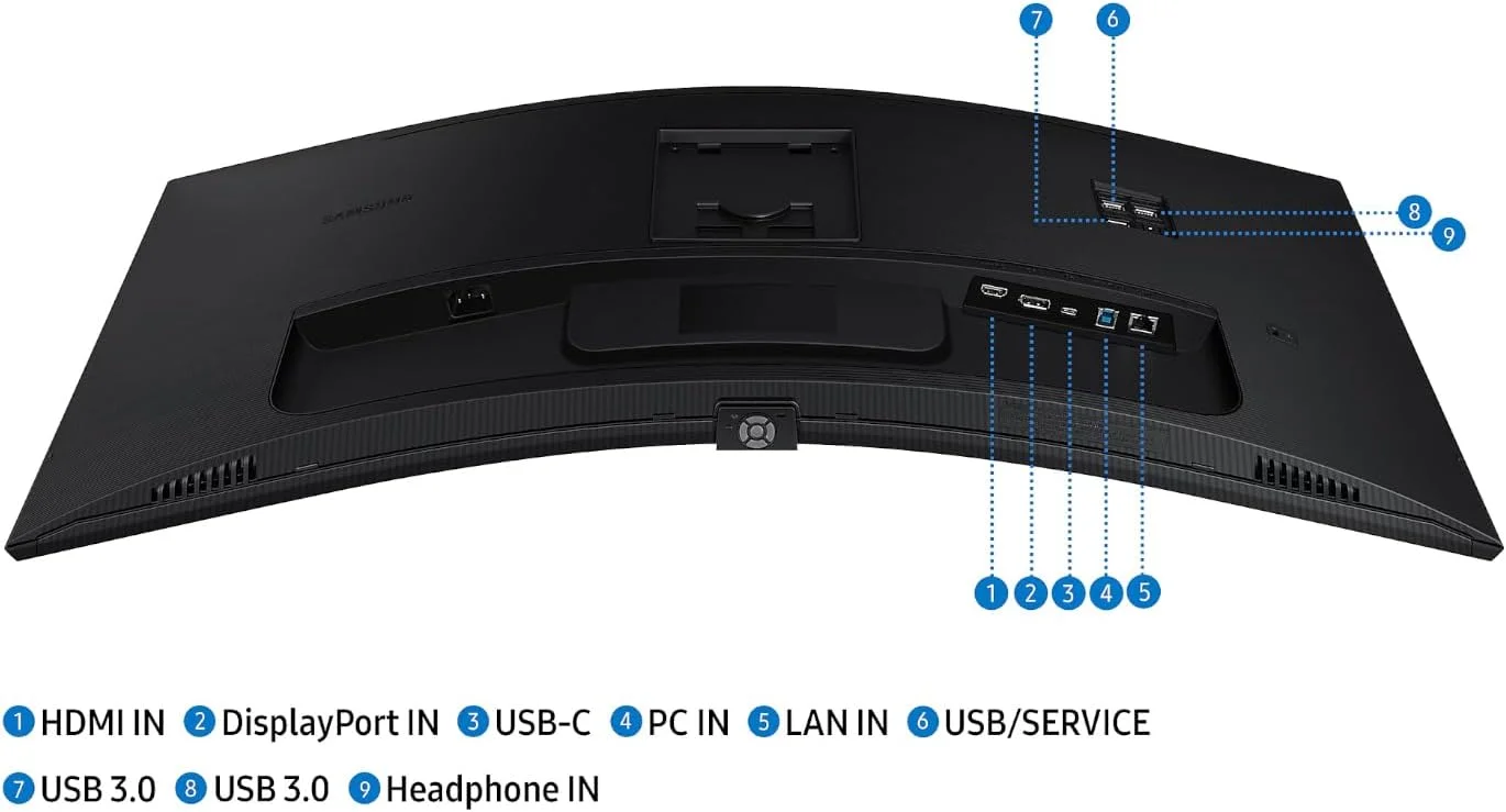 مانیتور فوق عریض 34 اینچی سامسونگ مدل S65UC ViewFinity (LS34C650UAMXUE) - QHD، خمیده، نسبت تصویر 21:9، USB-C، HDR10 - همراه با پایه هدست، وب کم، ماوس بی سیم و پد ماوس 1st Wave مانیتور فوق عریض 34 اینچی سامسونگ مدل S65UC ViewFinity (LS34C650UAMXUE) - QHD، خمیده، نسبت تصویر 21:9، USB-C، HDR10 - همراه با پایه هدست، وب کم، ماوس بی سیم و پد ماوس 1st Wave