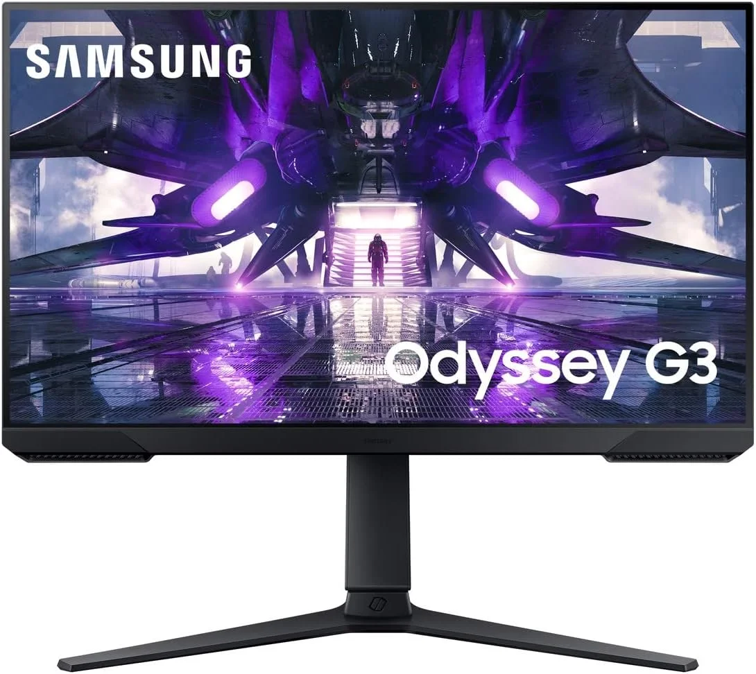 مانیتور گیمینگ 24 اینچ سامسونگ Odyssey AG320 LS24AG320NUXXU - FullHD 1080p، نرخ نوسازی 165 هرتز، زمان پاسخگویی 1 میلی‌ثانیه، رزولوشن 1920x1080، Displayport، HDMI، Freesync Premium، قابلیت تنظیم ارتفاع