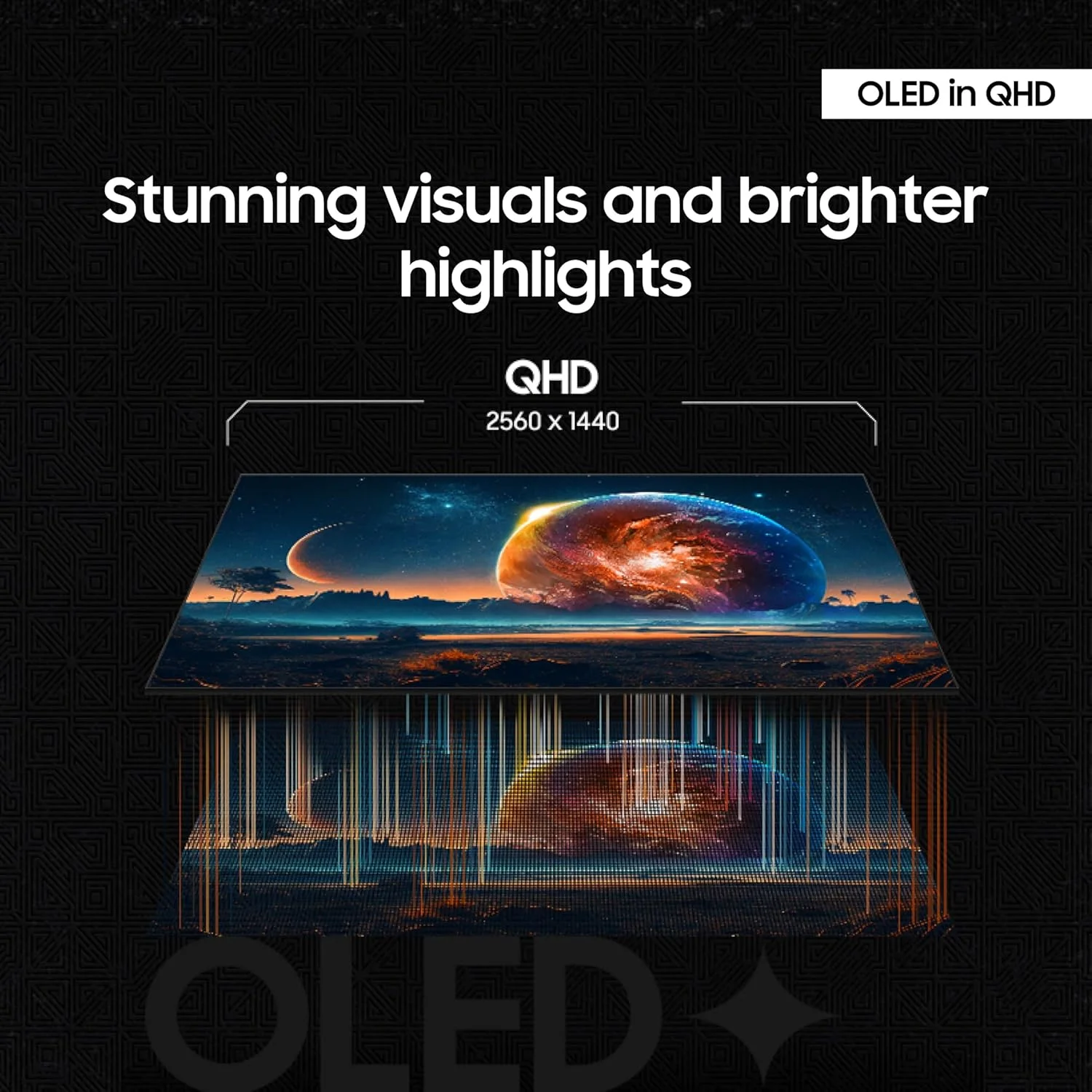 مانیتور گیمینگ 27 اینچی سامسونگ Odyssey OLED G6 (G61SD) QHD 240Hz 0.03ms FreeSync Premium Pro با طراحی فلزی شیک