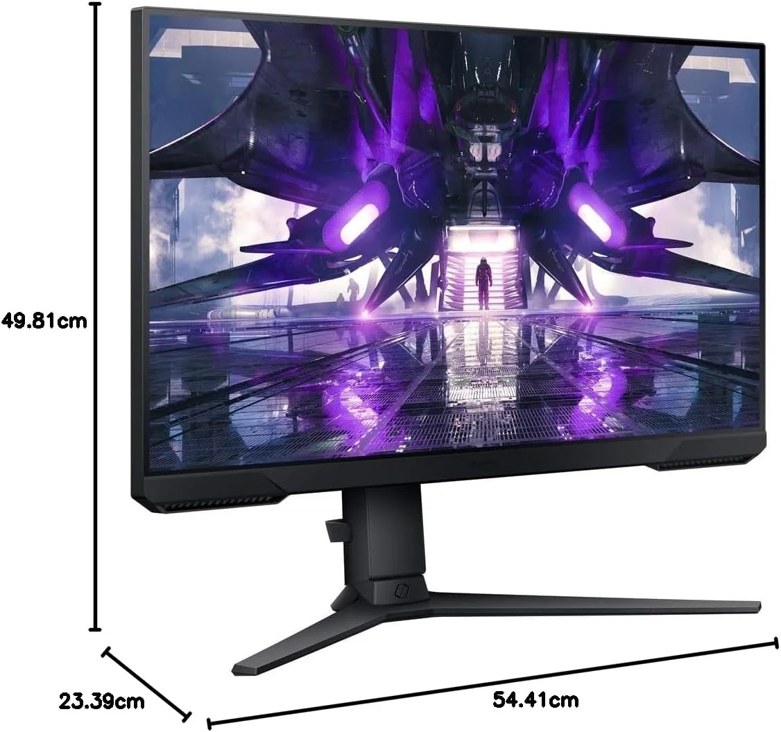 مانیتور گیمینگ 24 اینچ سامسونگ Odyssey AG320 LS24AG320NUXXU - FullHD 1080p، نرخ نوسازی 165 هرتز، زمان پاسخگویی 1 میلی‌ثانیه، رزولوشن 1920x1080، Displayport، HDMI، Freesync Premium، قابلیت تنظیم ارتفاع