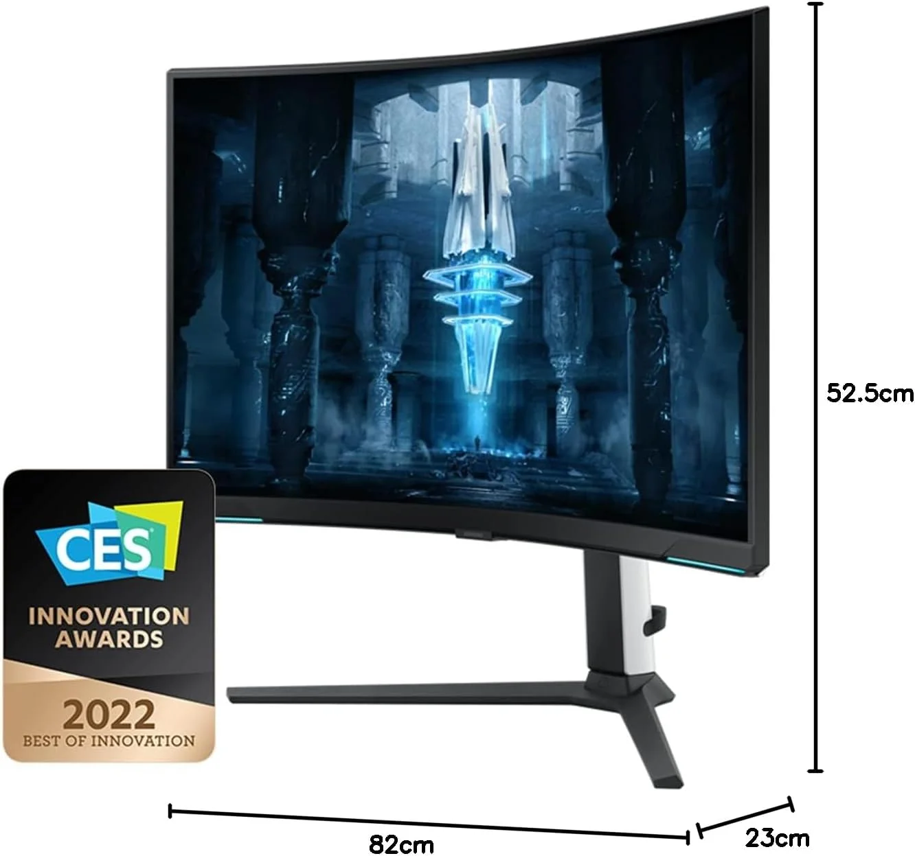 مانیتور گیمینگ سامسونگ Odyssey Neo G8 مدل S32BG850NU، 32 اینچ، پنل VA، رزولوشن 4K UHD، AMD FreeSync Premium Pro، زمان پاسخگویی 1 میلی‌ثانیه، نرخ تازه‌سازی 240 هرتز، مشکی در جلو، سفید در پشت