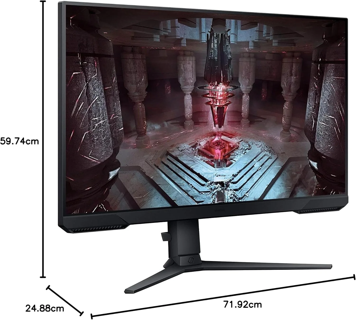مانیتور گیمینگ 32 اینچ سامسونگ Odyssey G5 Flat QHD با زمان پاسخگویی 1 میلی‌ثانیه، نرخ تازه‌سازی 165 هرتز، HDR 10 و AMD FreeSync Premium - مدل LS32CG510، دارای DisplayPort