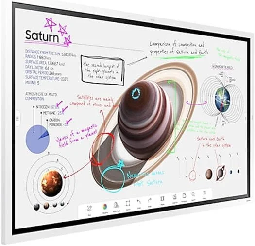 نمایشگر تعاملی 55 اینچی سامسونگ Flip Pro WM55B با کیفیت 4K UHD VA، نرخ نوسازی 60 هرتز، زمان پاسخگویی 8 میلیثانیه، لمس IR، سیستم عامل Tizen 6.5، قلم استایلوس، حافظه 32 گیگابایتی، سفید | LH55WMBWBGCXUE نمایشگر تعاملی 55 اینچی سامسونگ Flip Pro WM55B با کیفیت 4K UHD VA، نرخ نوسازی 60 هرتز، زمان پاسخگویی 8 میلیثانیه، لمس IR، سیستم عامل Tizen 6.5، قلم استایلوس، حافظه 32 گیگابایتی، سفید | LH55WMBWBGCXUE