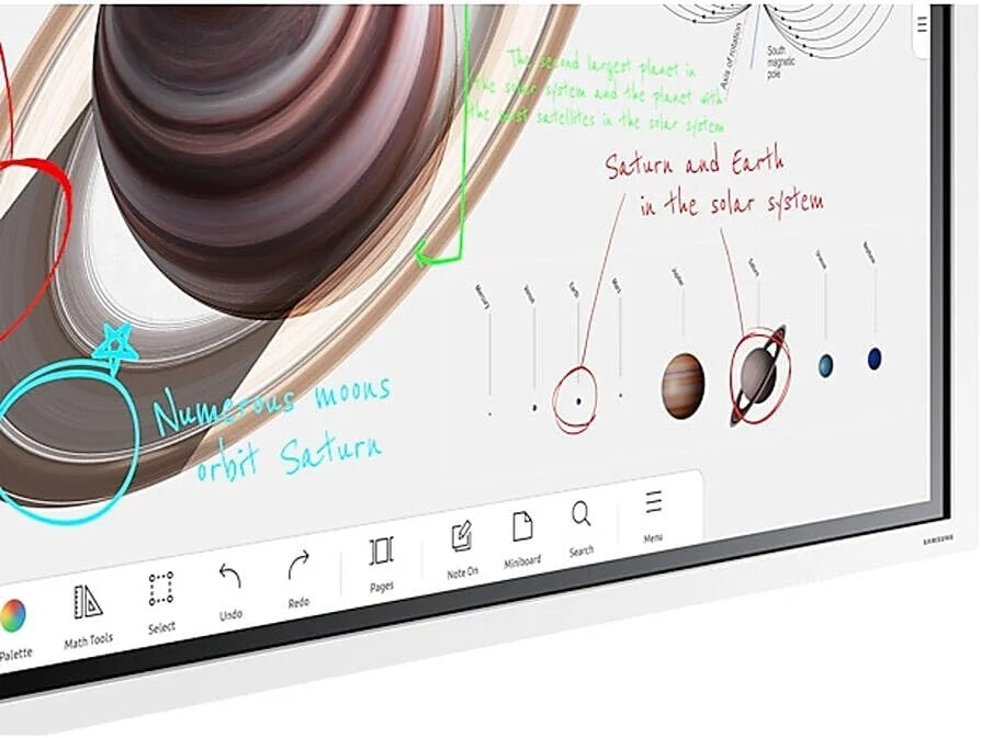 نمایشگر تعاملی 55 اینچی سامسونگ Flip Pro WM55B با کیفیت 4K UHD VA، نرخ نوسازی 60 هرتز، زمان پاسخگویی 8 میلیثانیه، لمس IR، سیستم عامل Tizen 6.5، قلم استایلوس، حافظه 32 گیگابایتی، سفید | LH55WMBWBGCXUE نمایشگر تعاملی 55 اینچی سامسونگ Flip Pro WM55B با کیفیت 4K UHD VA، نرخ نوسازی 60 هرتز، زمان پاسخگویی 8 میلیثانیه، لمس IR، سیستم عامل Tizen 6.5، قلم استایلوس، حافظه 32 گیگابایتی، سفید | LH55WMBWBGCXUE