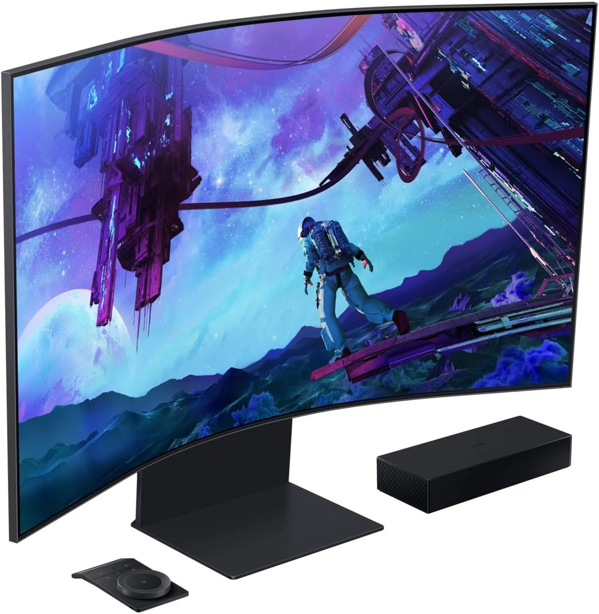 مانیتور گیمینگ 55 اینچ سامسونگ Odyssey Ark نسل دوم G97NC با انحنای 1000R، حالت Multi View با 4 ورودی، حالت Cockpit، نرخ نوسازی 165 هرتز، زمان پاسخگویی 1 میلی ثانیه GTG، HDR 10+ - مدل LS55CG97WNMXUE مانیتور گیمینگ 55 اینچ سامسونگ Odyssey Ark نسل دوم G97NC با انحنای 1000R، حالت Multi View با 4 ورودی، حالت Cockpit، نرخ نوسازی 165 هرتز، زمان پاسخگویی 1 میلی ثانیه GTG، HDR 10+ - مدل LS55CG97WNMXUE