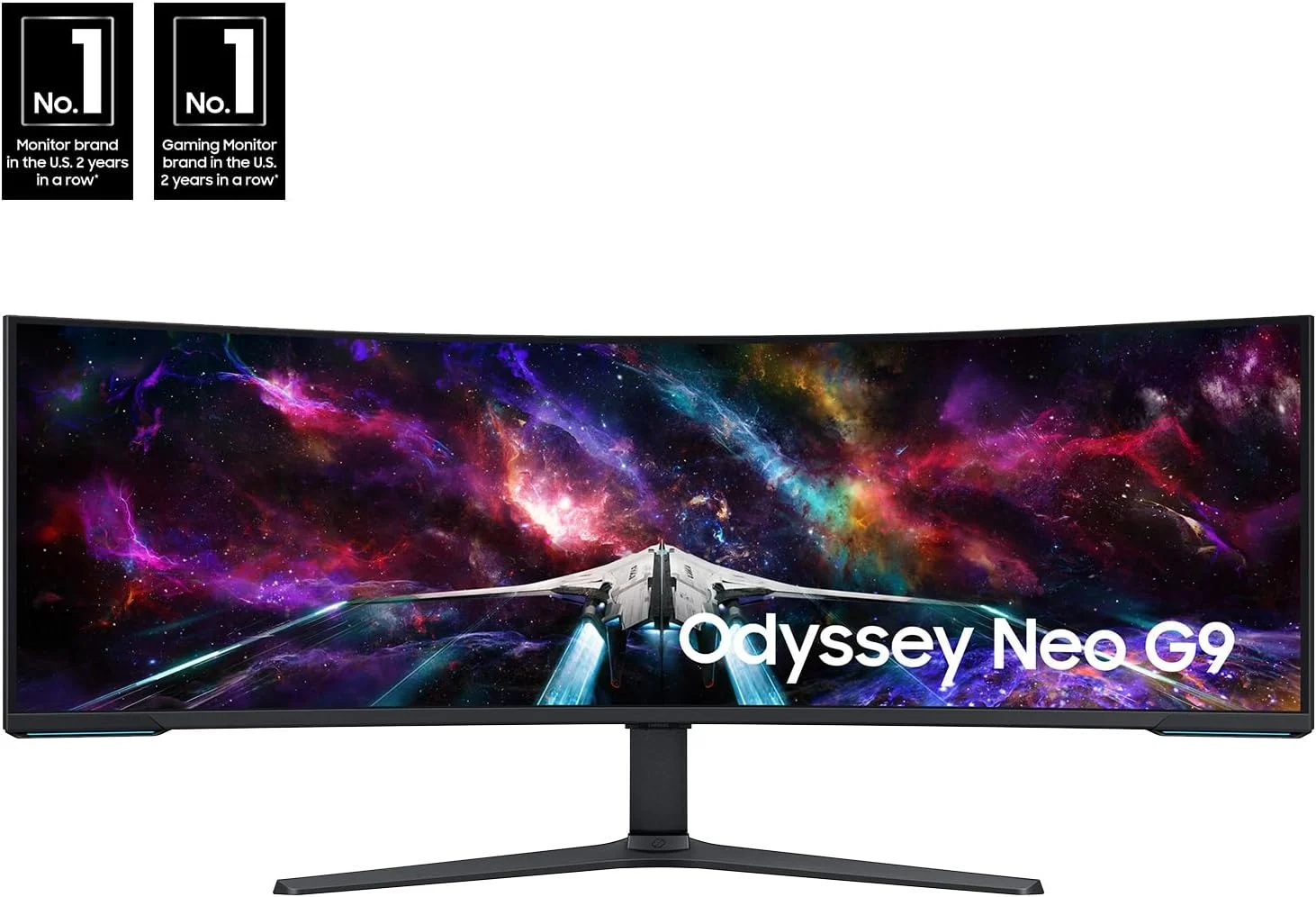 مانیتور گیمینگ خمیده 57 اینچی سامسونگ Odyssey Neo G9 Series Dual 4K UHD 1000R، نرخ نوسازی 240 هرتز، زمان پاسخگویی 1 میلیثانیه با DisplayPort 2.1، Quantum Mini-LED، DisplayHDR 1000، AMD FreeSync Premium Pro، LS57CG952NNXZA، 2023 مانیتور گیمینگ خمیده 57 اینچی سامسونگ Odyssey Neo G9 Series Dual 4K UHD 1000R، نرخ نوسازی 240 هرتز، زمان پاسخگویی 1 میلیثانیه با DisplayPort 2.1، Quantum Mini-LED، DisplayHDR 1000، AMD FreeSync Premium Pro، LS57CG952NNXZA، 2023