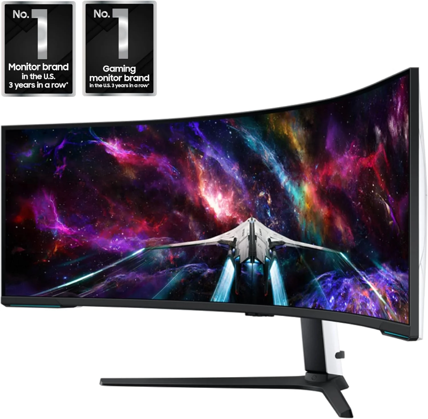 مانیتور گیمینگ خمیده 57 اینچی سامسونگ Odyssey Neo G9 Series Dual 4K UHD 1000R، نرخ نوسازی 240 هرتز، زمان پاسخگویی 1 میلیثانیه با DisplayPort 2.1، Quantum Mini-LED، DisplayHDR 1000، AMD FreeSync Premium Pro، LS57CG952NNXZA، 2023 مانیتور گیمینگ خمیده 57 اینچی سامسونگ Odyssey Neo G9 Series Dual 4K UHD 1000R، نرخ نوسازی 240 هرتز، زمان پاسخگویی 1 میلیثانیه با DisplayPort 2.1، Quantum Mini-LED، DisplayHDR 1000، AMD FreeSync Premium Pro، LS57CG952NNXZA، 2023