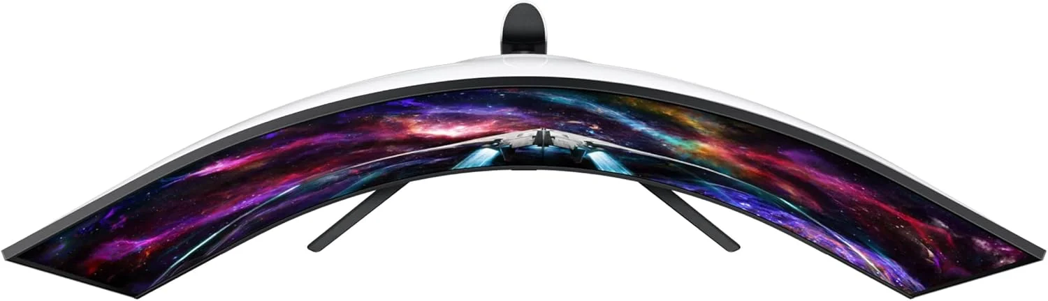 مانیتور گیمینگ خمیده 57 اینچی سامسونگ Odyssey Neo G9 Series Dual 4K UHD 1000R، نرخ نوسازی 240 هرتز، زمان پاسخگویی 1 میلیثانیه با DisplayPort 2.1، Quantum Mini-LED، DisplayHDR 1000، AMD FreeSync Premium Pro، LS57CG952NNXZA، 2023 مانیتور گیمینگ خمیده 57 اینچی سامسونگ Odyssey Neo G9 Series Dual 4K UHD 1000R، نرخ نوسازی 240 هرتز، زمان پاسخگویی 1 میلیثانیه با DisplayPort 2.1، Quantum Mini-LED، DisplayHDR 1000، AMD FreeSync Premium Pro، LS57CG952NNXZA، 2023