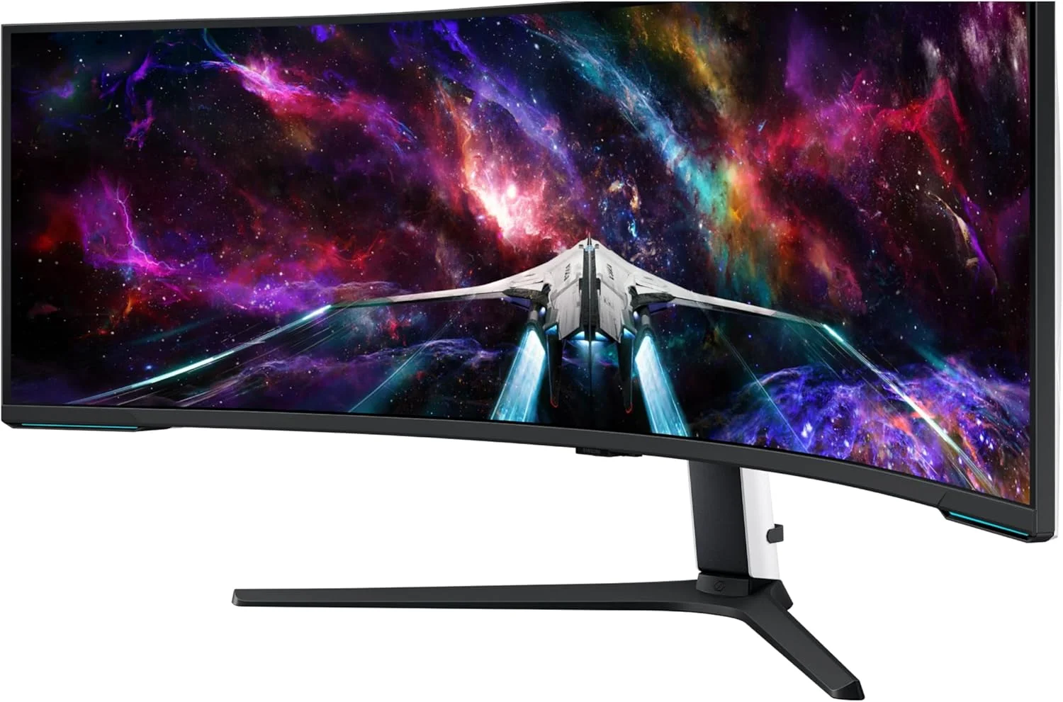 مانیتور گیمینگ خمیده 57 اینچی سامسونگ Odyssey Neo G9 Series Dual 4K UHD 1000R، نرخ نوسازی 240 هرتز، زمان پاسخگویی 1 میلیثانیه با DisplayPort 2.1، Quantum Mini-LED، DisplayHDR 1000، AMD FreeSync Premium Pro، LS57CG952NNXZA، 2023 مانیتور گیمینگ خمیده 57 اینچی سامسونگ Odyssey Neo G9 Series Dual 4K UHD 1000R، نرخ نوسازی 240 هرتز، زمان پاسخگویی 1 میلیثانیه با DisplayPort 2.1، Quantum Mini-LED، DisplayHDR 1000، AMD FreeSync Premium Pro، LS57CG952NNXZA، 2023