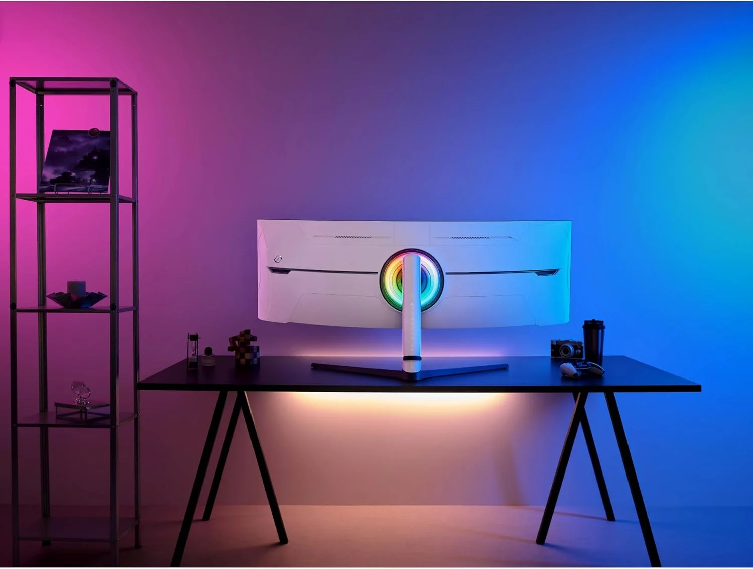 مانیتور گیمینگ خمیده 57 اینچی سامسونگ Odyssey Neo G9 Series Dual 4K UHD 1000R، نرخ نوسازی 240 هرتز، زمان پاسخگویی 1 میلیثانیه با DisplayPort 2.1، Quantum Mini-LED، DisplayHDR 1000، AMD FreeSync Premium Pro، LS57CG952NNXZA، 2023 مانیتور گیمینگ خمیده 57 اینچی سامسونگ Odyssey Neo G9 Series Dual 4K UHD 1000R، نرخ نوسازی 240 هرتز، زمان پاسخگویی 1 میلیثانیه با DisplayPort 2.1، Quantum Mini-LED، DisplayHDR 1000، AMD FreeSync Premium Pro، LS57CG952NNXZA، 2023