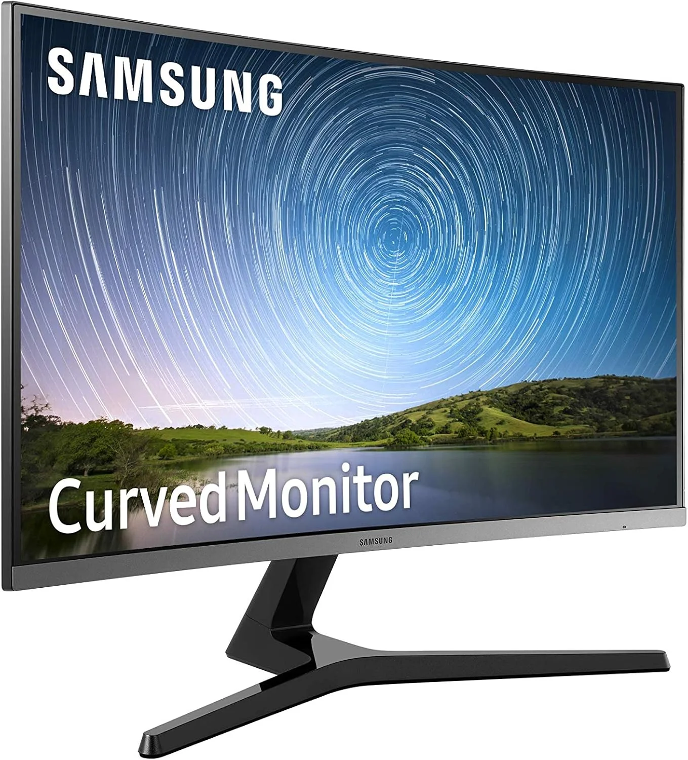 مانیتور خمیده 32 اینچی سامسونگ مدل LC32R500FHRXXU با کیفیت FullHD 1080p - رزولوشن 1920x1080، دارای پورت HDMI و VGA (تجدید شده)