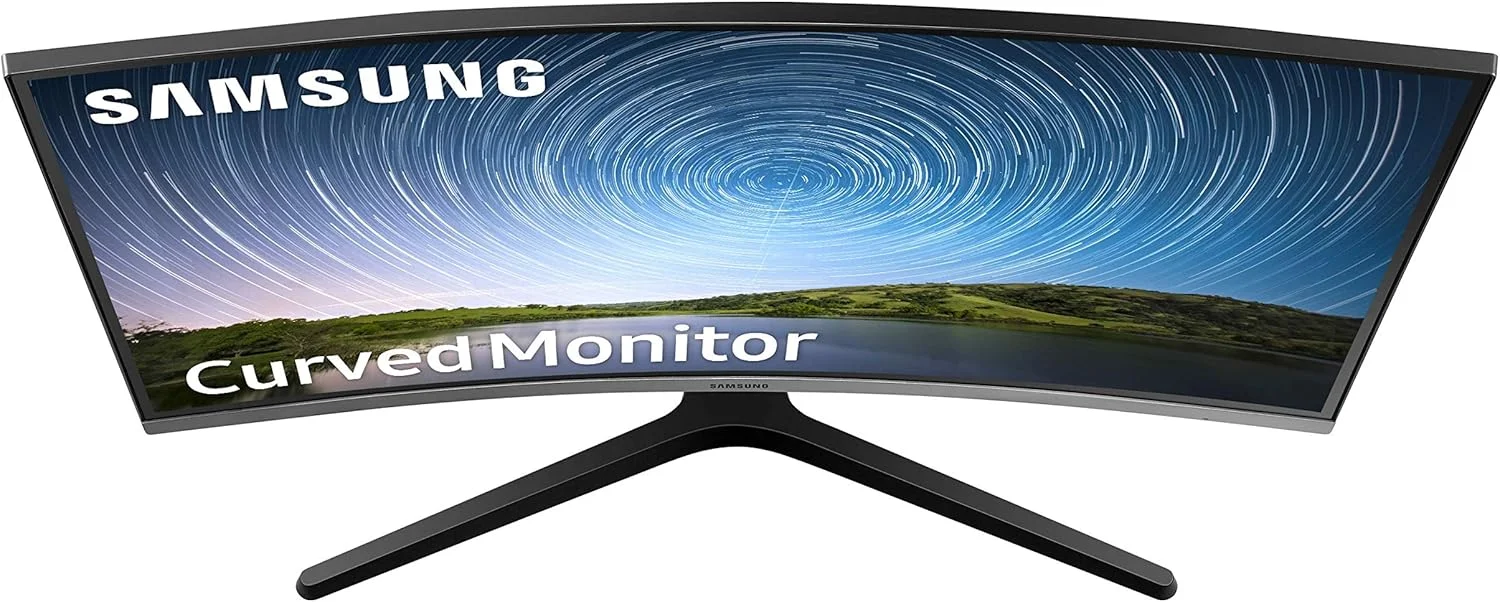 مانیتور خمیده 32 اینچی سامسونگ مدل LC32R500FHRXXU با کیفیت FullHD 1080p - رزولوشن 1920x1080، دارای پورت HDMI و VGA (تجدید شده)