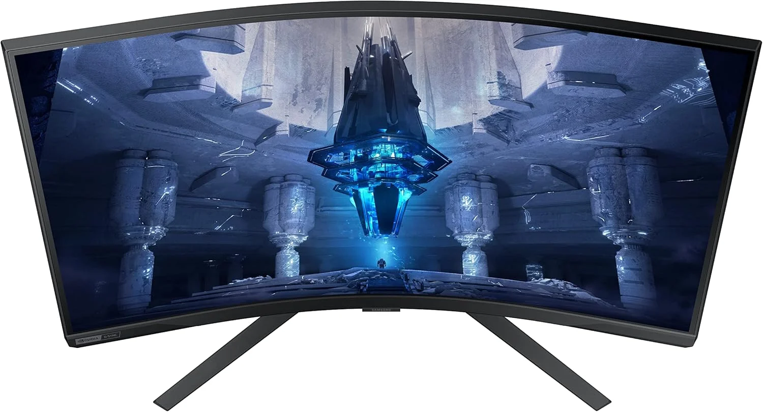 مانیتور گیمینگ خمیده 32 اینچی سامسونگ Odyssey Neo G7 4K UHD 165Hz 1ms G-Sync 1000R، Quantum HDR2000، AMD FreeSync Premium Pro، نمای فوق عریض بازی، DisplayPort، HDMI، پایه قابل تنظیم ارتفاع، مشکی، 2022 مانیتور گیمینگ خمیده 32 اینچی سامسونگ Odyssey Neo G7 4K UHD 165Hz 1ms G-Sync 1000R، Quantum HDR2000، AMD FreeSync Premium Pro، نمای فوق عریض بازی، DisplayPort، HDMI، پایه قابل تنظیم ارتفاع، مشکی، 2022