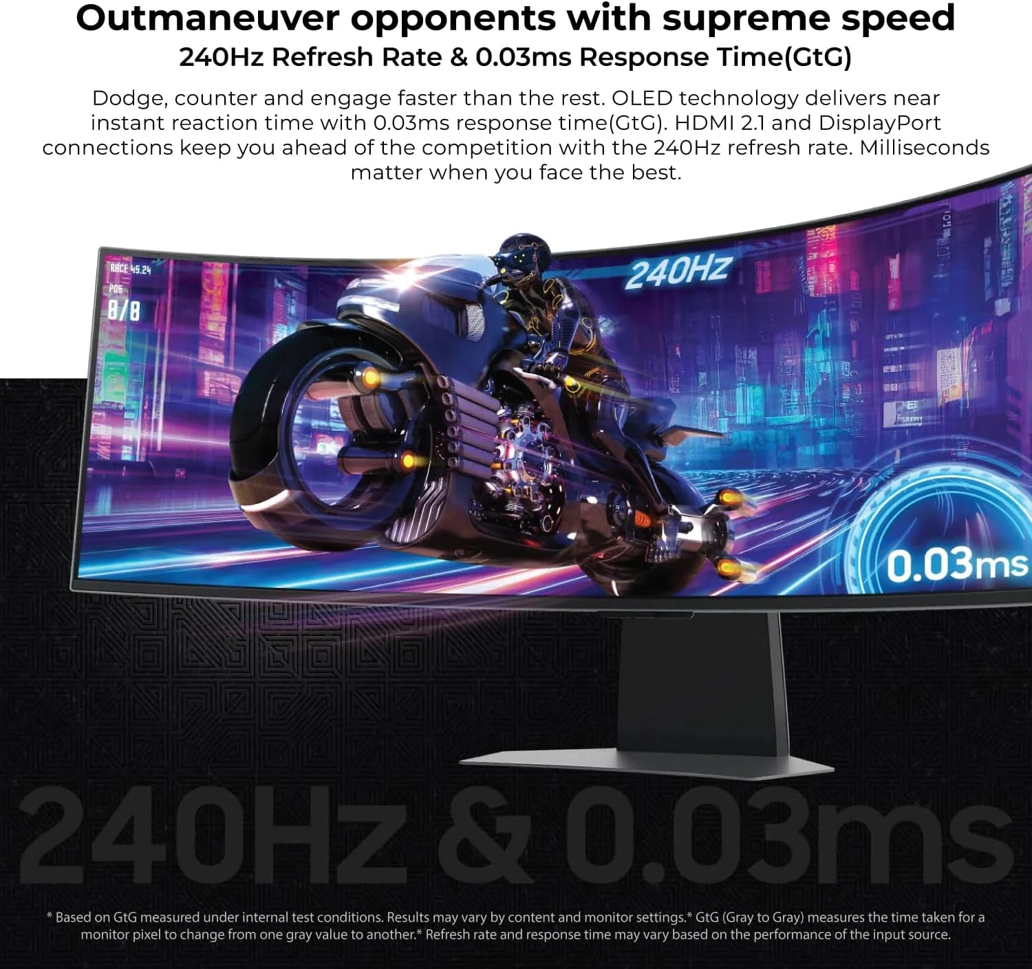 مانیتور گیمینگ خمیده 49 اینچی سامسونگ Odyssey OLED G9 - Dual QHD، 240 هرتز، 0.03 میلیثانیه، HDR10+ | شامل پایه مانیتور، پایه هدست، وبکم، ماوس و پد ماوس 1st Wave - LS49DG952SMXUE مانیتور گیمینگ خمیده 49 اینچی سامسونگ Odyssey OLED G9 - Dual QHD، 240 هرتز، 0.03 میلیثانیه، HDR10+ | شامل پایه مانیتور، پایه هدست، وبکم، ماوس و پد ماوس 1st Wave - LS49DG952SMXUE