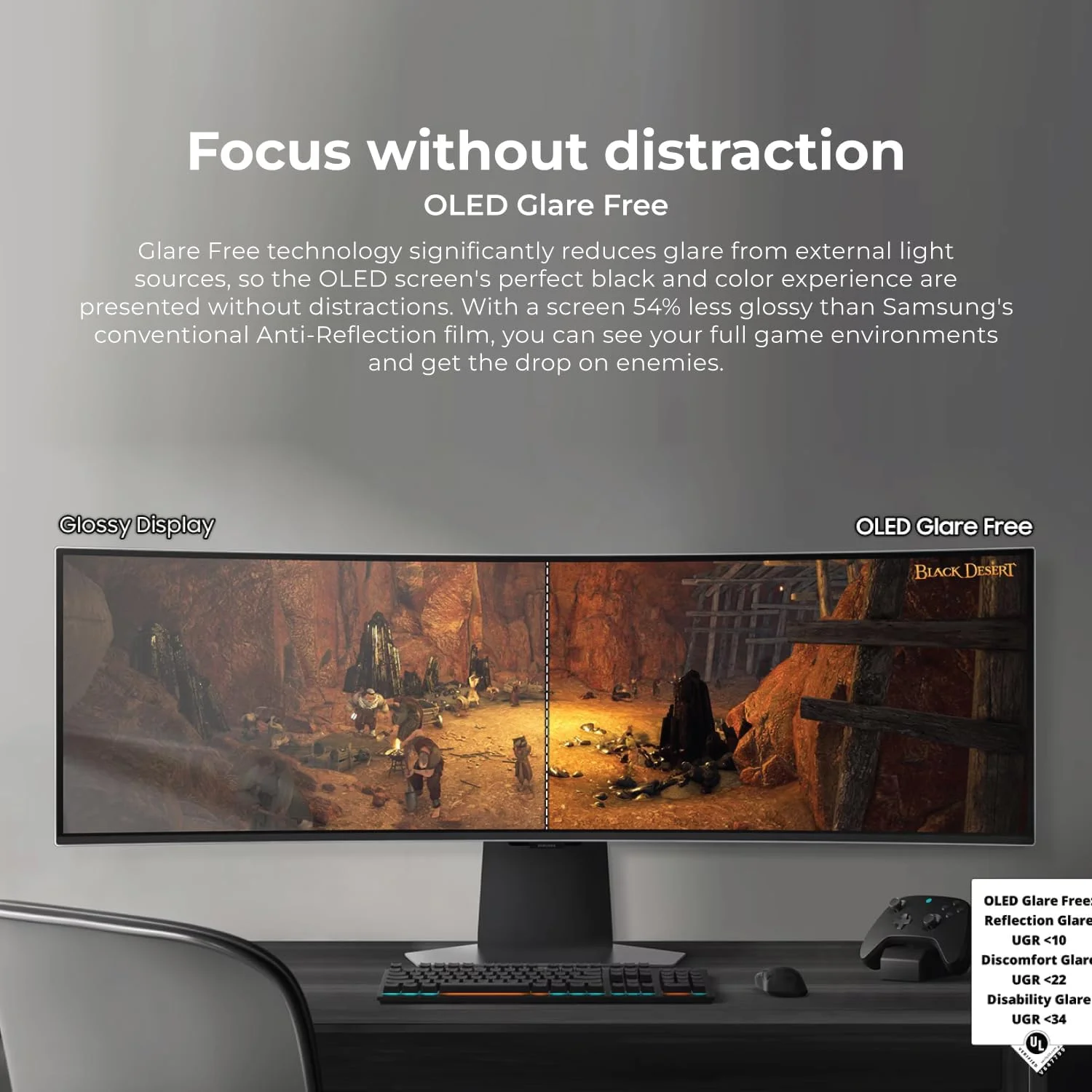 مانیتور گیمینگ خمیده 49 اینچی سامسونگ Odyssey OLED G9 - Dual QHD، 240 هرتز، 0.03 میلیثانیه، HDR10+ | شامل پایه مانیتور، پایه هدست، وبکم، ماوس و پد ماوس 1st Wave - LS49DG952SMXUE مانیتور گیمینگ خمیده 49 اینچی سامسونگ Odyssey OLED G9 - Dual QHD، 240 هرتز، 0.03 میلیثانیه، HDR10+ | شامل پایه مانیتور، پایه هدست، وبکم، ماوس و پد ماوس 1st Wave - LS49DG952SMXUE
