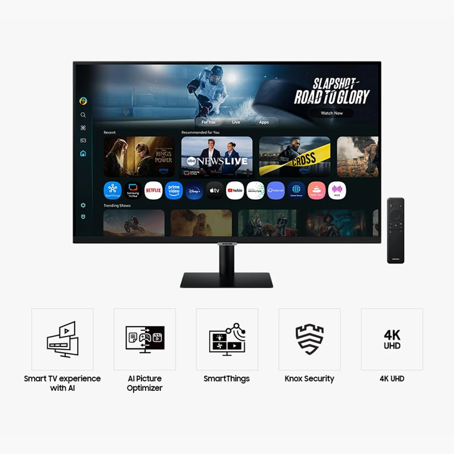 مانیتور هوشمند سامسونگ M7 M70F 32 اینچ 4K UHD با ویژگی های هوش مصنوعی سامسونگ، USB-C - برنامه های تلویزیون هوشمند، USB-C، IoT Hub، 60 هرتز - پایه هدفون، وب کم، ماوس و پد ماوس باندل موج اول - LS32FM702UMXUE مانیتور هوشمند سامسونگ M7 M70F 32 اینچ 4K UHD با ویژگی های هوش مصنوعی سامسونگ، USB-C - برنامه های تلویزیون هوشمند، USB-C، IoT Hub، 60 هرتز - پایه هدفون، وب کم، ماوس و پد ماوس باندل موج اول - LS32FM702UMXUE