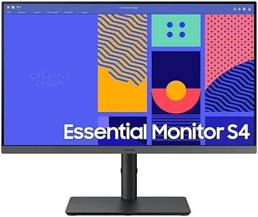 مانیتور 24 اینچ سامسونگ مدل LS24C432GAUXXU با کیفیت FullHD 1080p، پنل IPS، قابلیت تنظیم ارتفاع - رزولوشن 1920x1080 Full HD، نرخ بروزرسانی 100 هرتز، HDMI، DisplayPort، USB