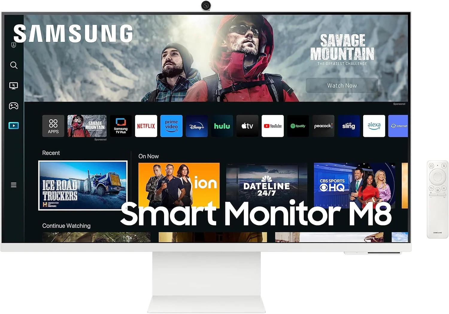 مانیتور تخت 32 اینچ سامسونگ، هوشمند M8، دوربین، کنترل از راه دور، 3840 x 2160، 60 هرتز (LS32CM801ULXZX) مانیتور تخت 32 اینچ سامسونگ، هوشمند M8، دوربین، کنترل از راه دور، 3840 x 2160، 60 هرتز (LS32CM801ULXZX)
