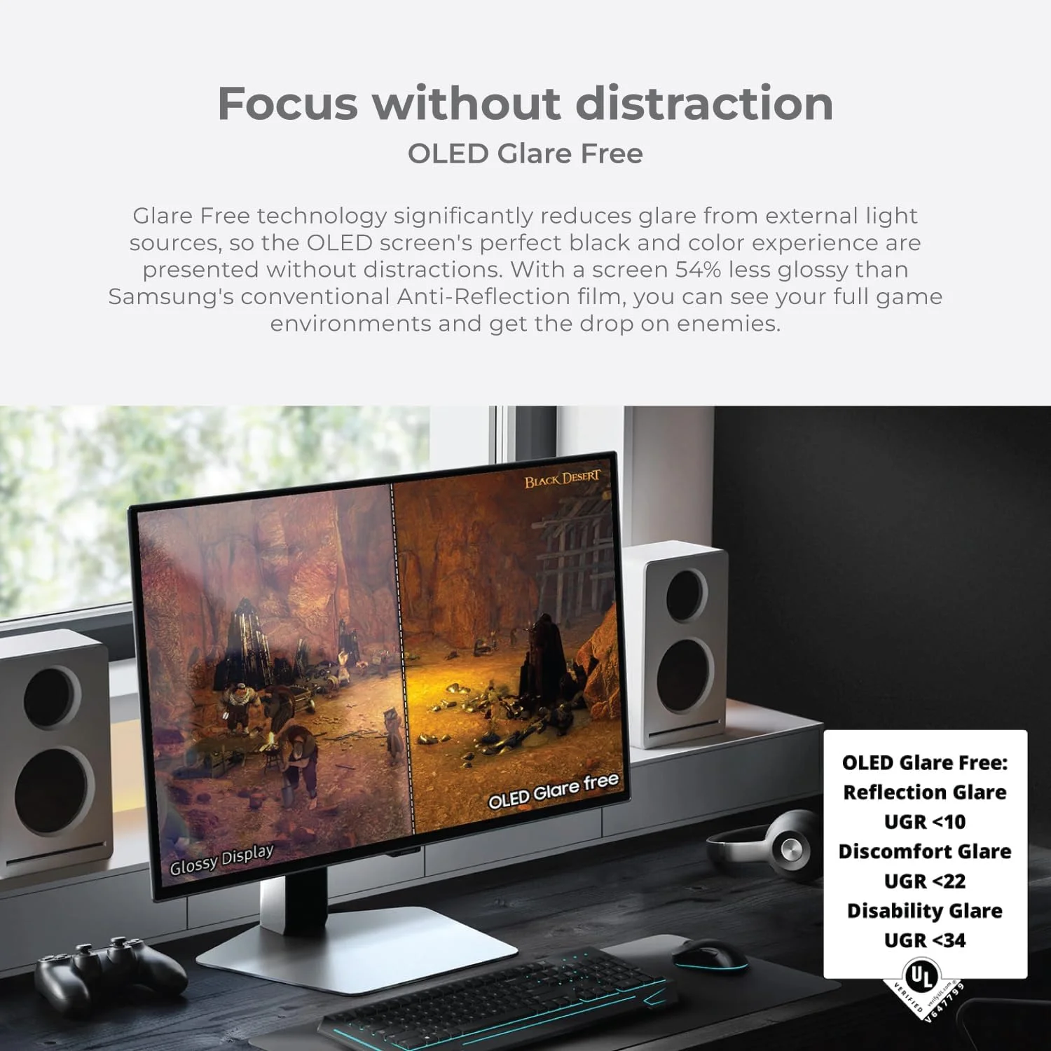 مانیتور گیمینگ 27 اینچی سامسونگ Odyssey OLED G6 QHD 360Hz - OLED، 0.03ms، FreeSync Premium - همراه با پایه مانیتور 1st Wave™، پایه هدست، وب کم، ماوس و ماوس پد - LS27DG602SMXUE