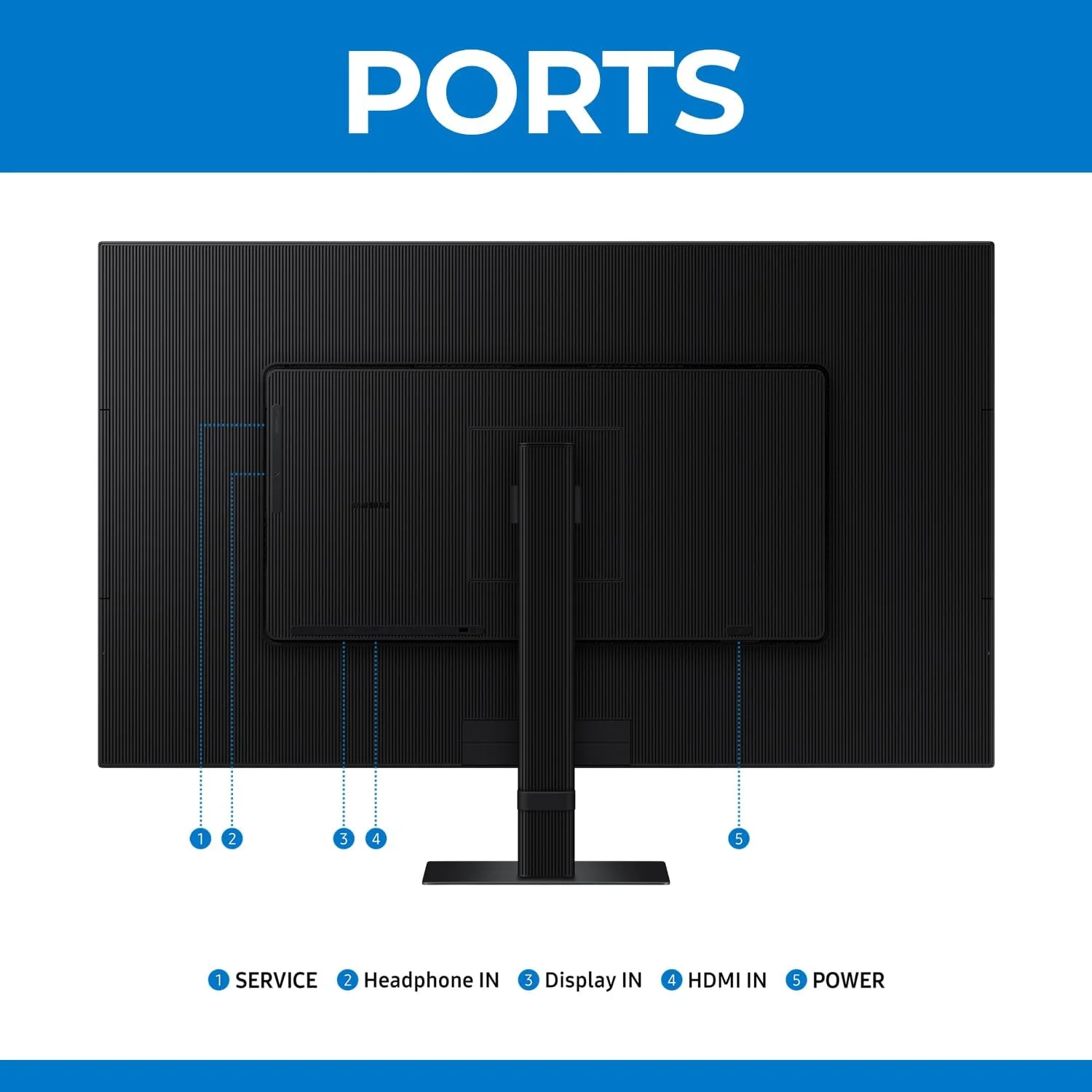 مانیتور 32 اینچ سامسونگ ViewFinity S7 UHD - 4K (3840x2160)، 60 هرتز، HDR10، 99% sRGB، پنل VA، حالت محافظ چشم، پایه قابل تنظیم - شامل هاب 7 در 1، وب کم، ماوس و ماوس پد - LS32D706EAMXUE