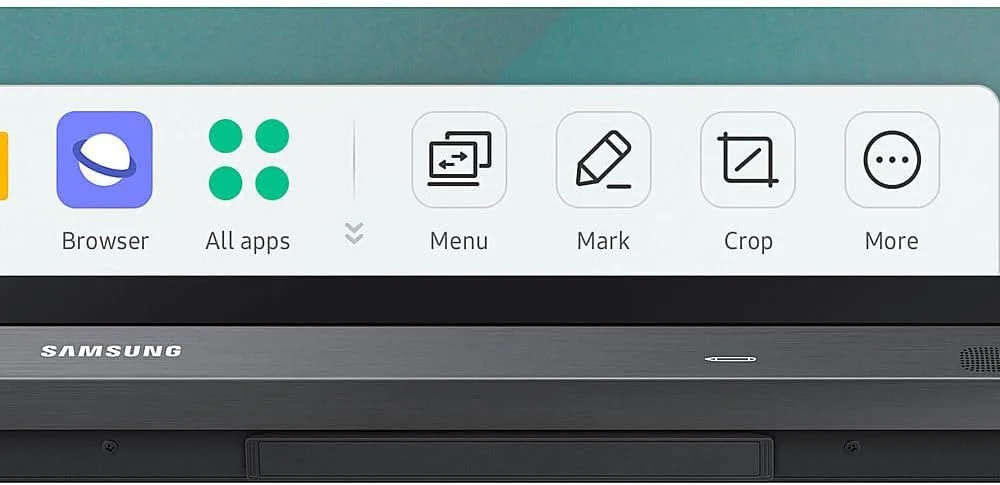 نمایشگر تعاملی سامسونگ 2 WA86C سایز 86 اینچ دیجیتال اندروید برای آموزش و تجارت 4K UHD 3840x2160 با صفحه لمسی، Wi-Fi، HDMI، USB به همراه داک USB C