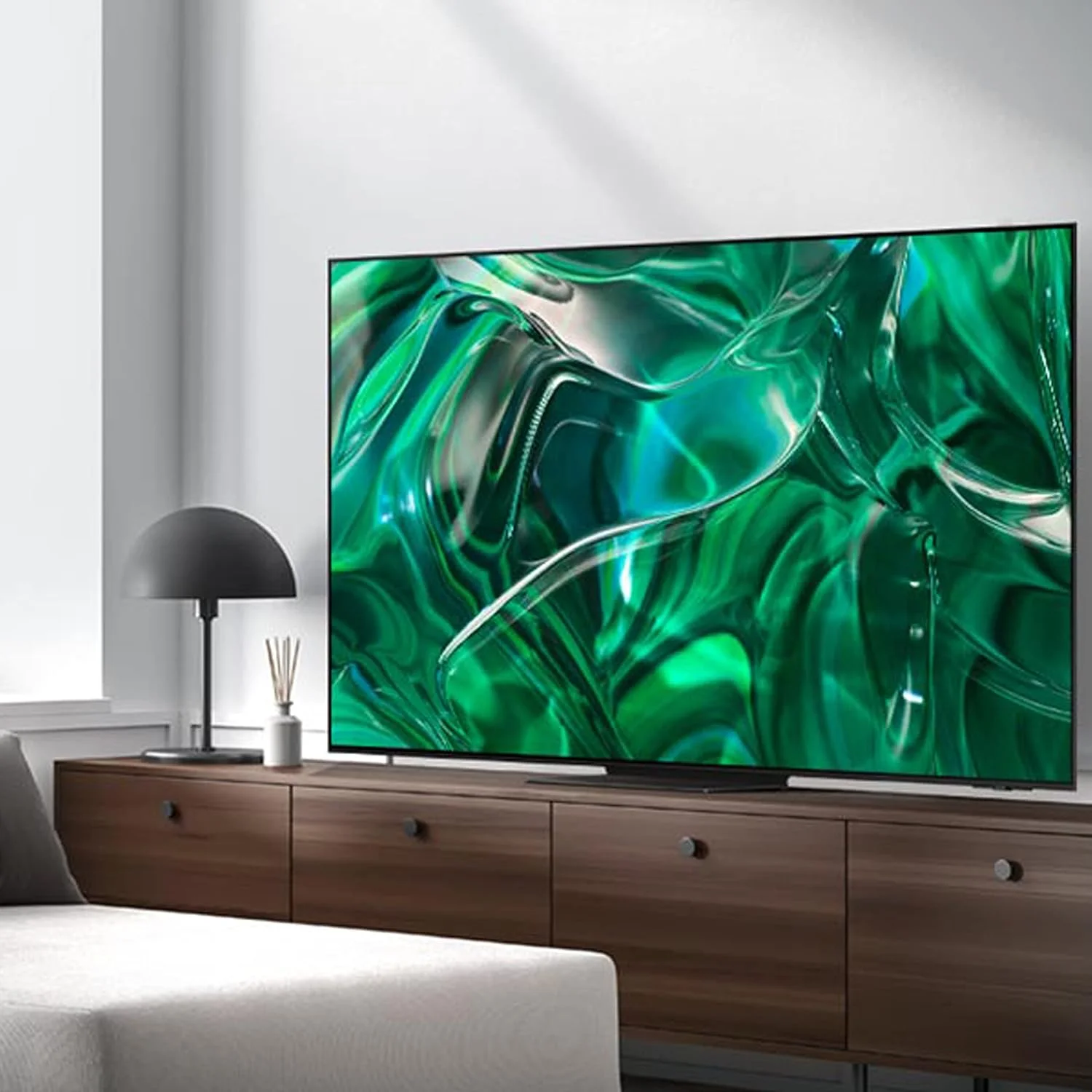 تلویزیون 55 اینچ سامسونگ 4K OLED HDR Dolby Atmos با پردازنده کوانتومی عصبی مدل QA55S95CAUXZN - 1 سال گارانتی (مدل 2023 - نسخه امارات متحده عربی)، مشکی تلویزیون 55 اینچ سامسونگ 4K OLED HDR Dolby Atmos با پردازنده کوانتومی عصبی مدل QA55S95CAUXZN - 1 سال گارانتی (مدل 2023 - نسخه امارات متحده عربی)، مشکی