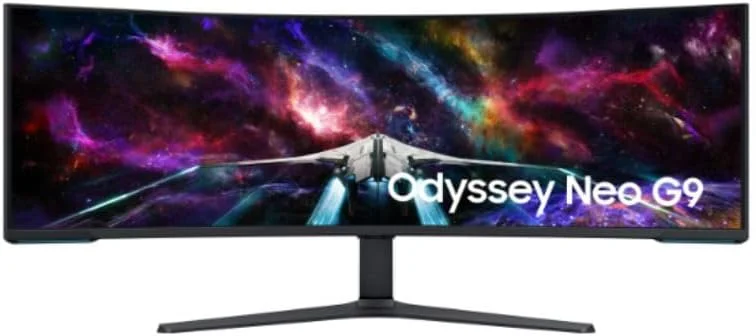 مانیتور گیمینگ خمیده 57 اینچی سامسونگ G95NC Neo Odyssey، نرخ تازه سازی 240 هرتز، مانیتور دوگانه UHD، زمان پاسخگویی 1 میلی ثانیه GTG، دارای گارانتی محلی