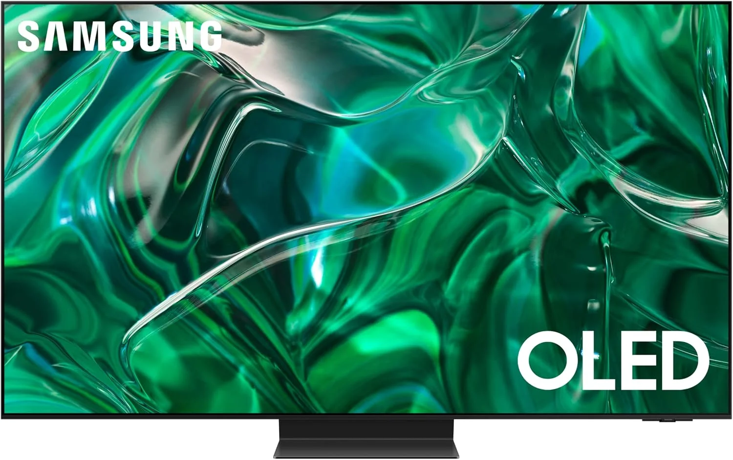 تلویزیون 55 اینچ سامسونگ 4K OLED HDR Dolby Atmos با پردازنده Neural Quantum مدل QA55S95CAUXZN - 1 سال گارانتی (مدل 2023 - نسخه امارات متحده عربی)، مشکی