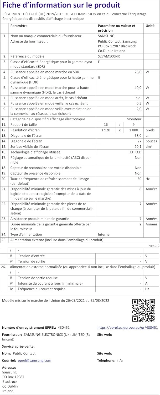 مانیتور سامسونگ M5 - سایز 27 اینچ - مشکی مانیتور سامسونگ M5 - سایز 27 اینچ - مشکی