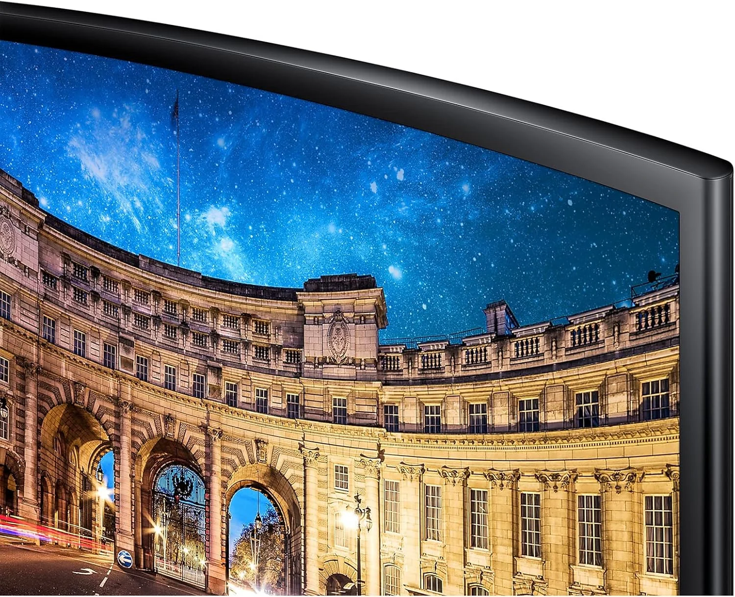 مانیتور خمیده سامسونگ C24F396FHR، 24 اینچ، پنل VA، رزولوشن Full HD، AMD Freesync، زمان پاسخگویی 4 میلی‌ثانیه، انحنای 1800R، مشکی