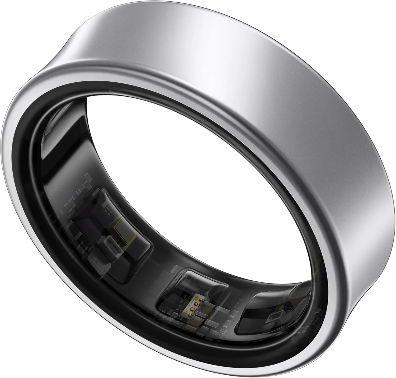 حلقه هوشمند SAMSUNG Galaxy Ring، حلقه هوشمند با هوش مصنوعی، سایز اول با کیت سایزبندی، بدون نیاز به اشتراک برنامه، مانیتور تناسب اندام، ردیاب خواب، باتری تا 7 روز، سایز 14، نقره ای تیتانیومی [نسخه ایالات متحده، 1 سال گارانتی سازنده]